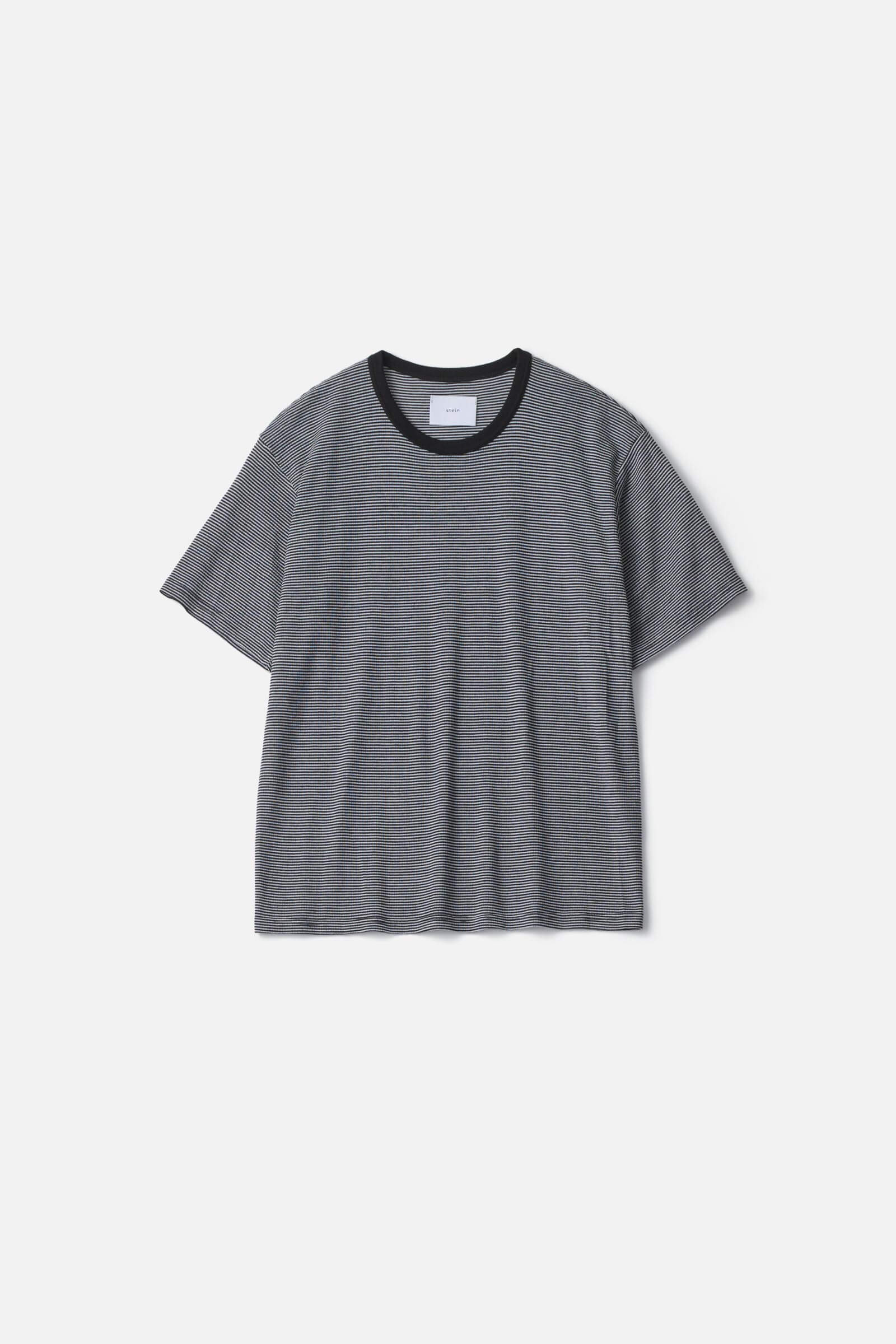 STRIPED WOOL OVERSIZED SHORT SLEEVE TEE – ssstein