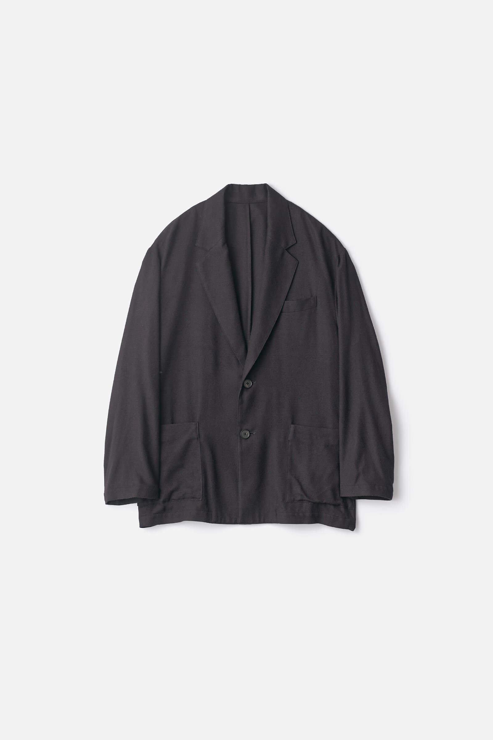 ジャケット・アウター RayonSilk Flannel Single Breasted Jacket RAYON SILK FLANNEL SINGLE BREASTED JACKET – ssstein