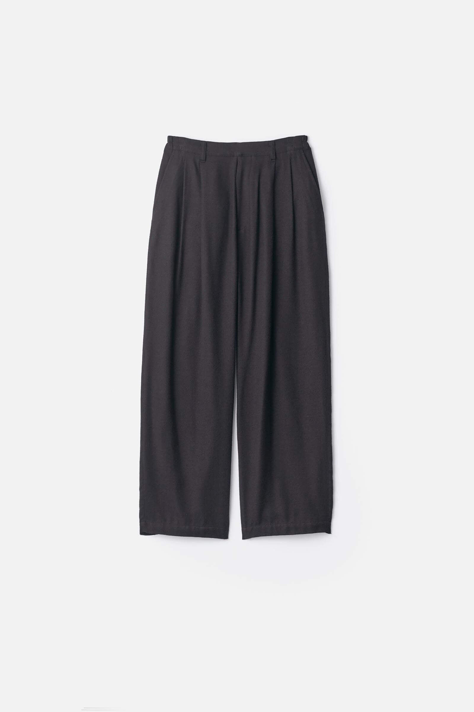 RAYON SILK FLANNEL WIDE EASY TROUSERS – ssstein