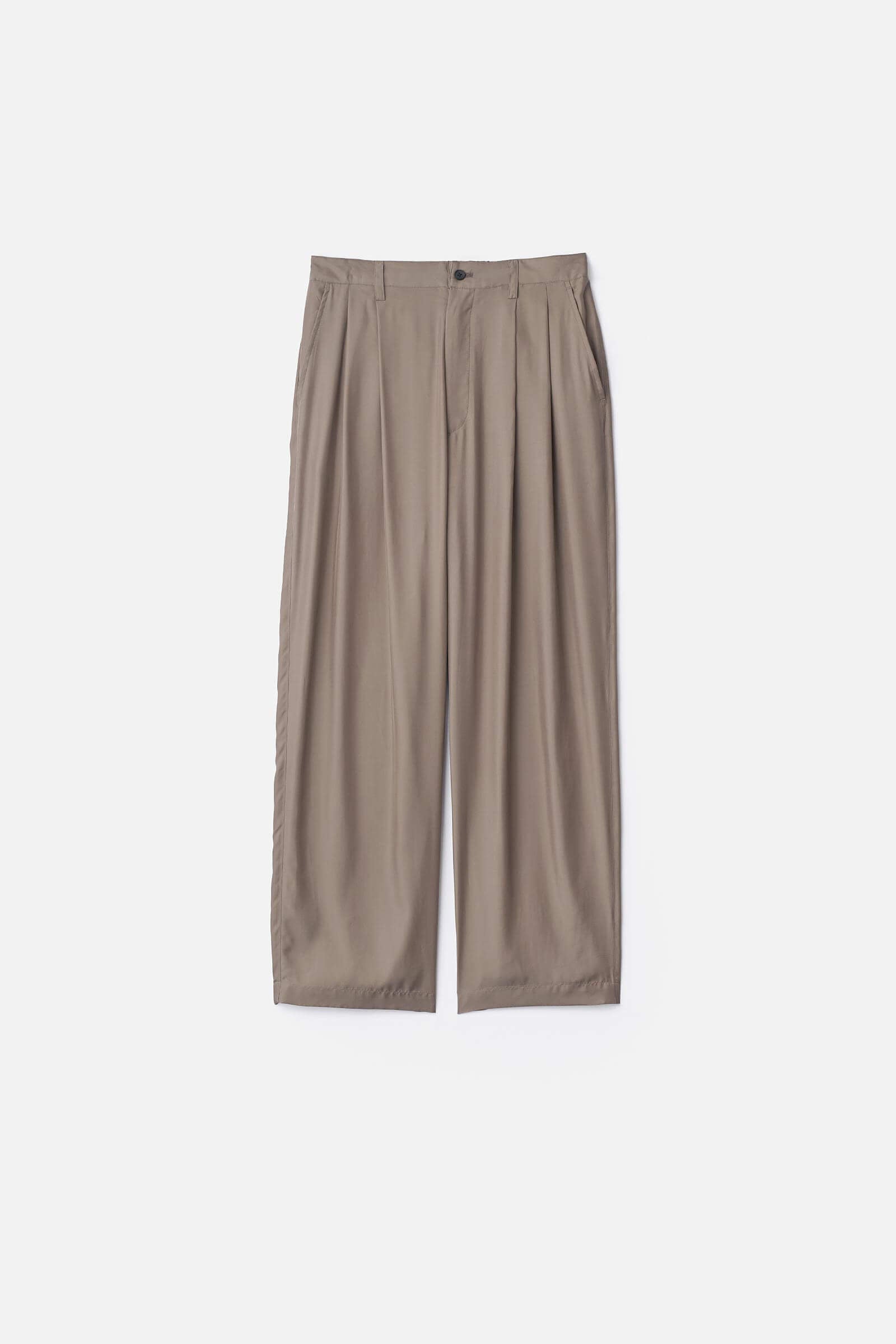 CUPRO TWILL WIDE EASY TROUSERS – ssstein