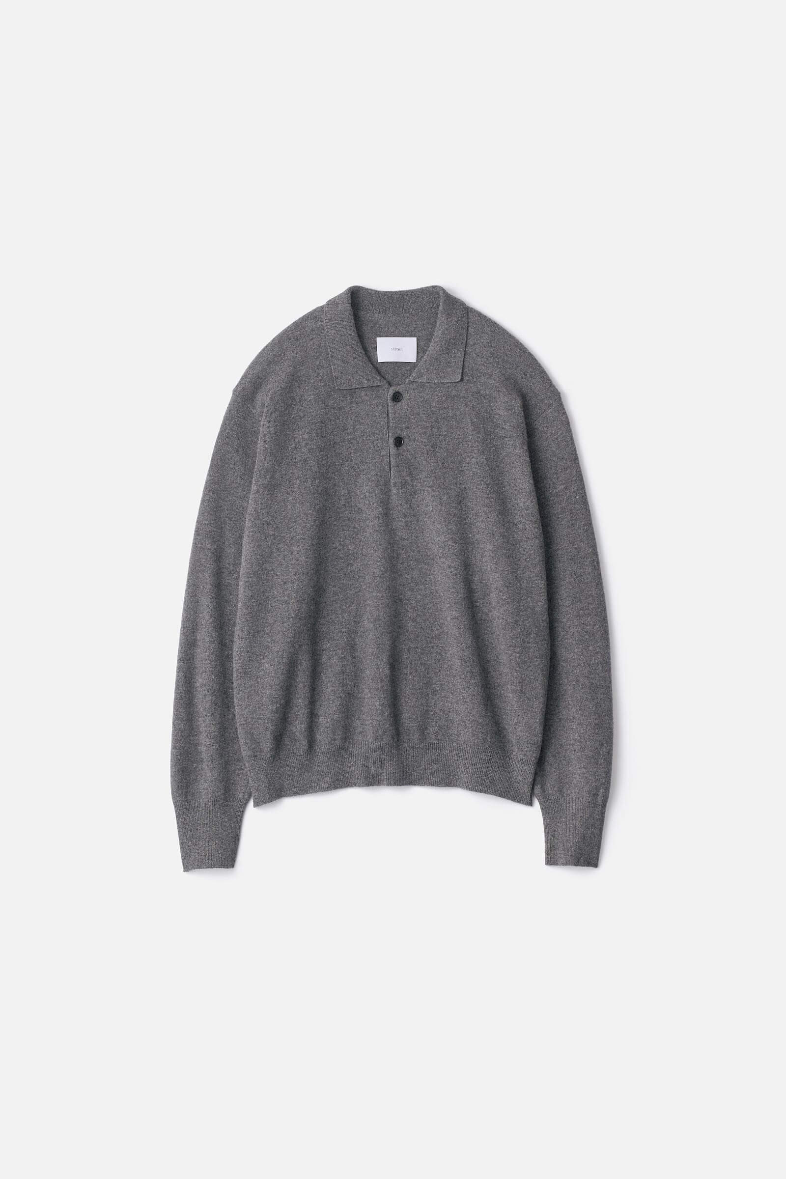 EXTRA FINE WOOL KNIT POLO LS – ssstein