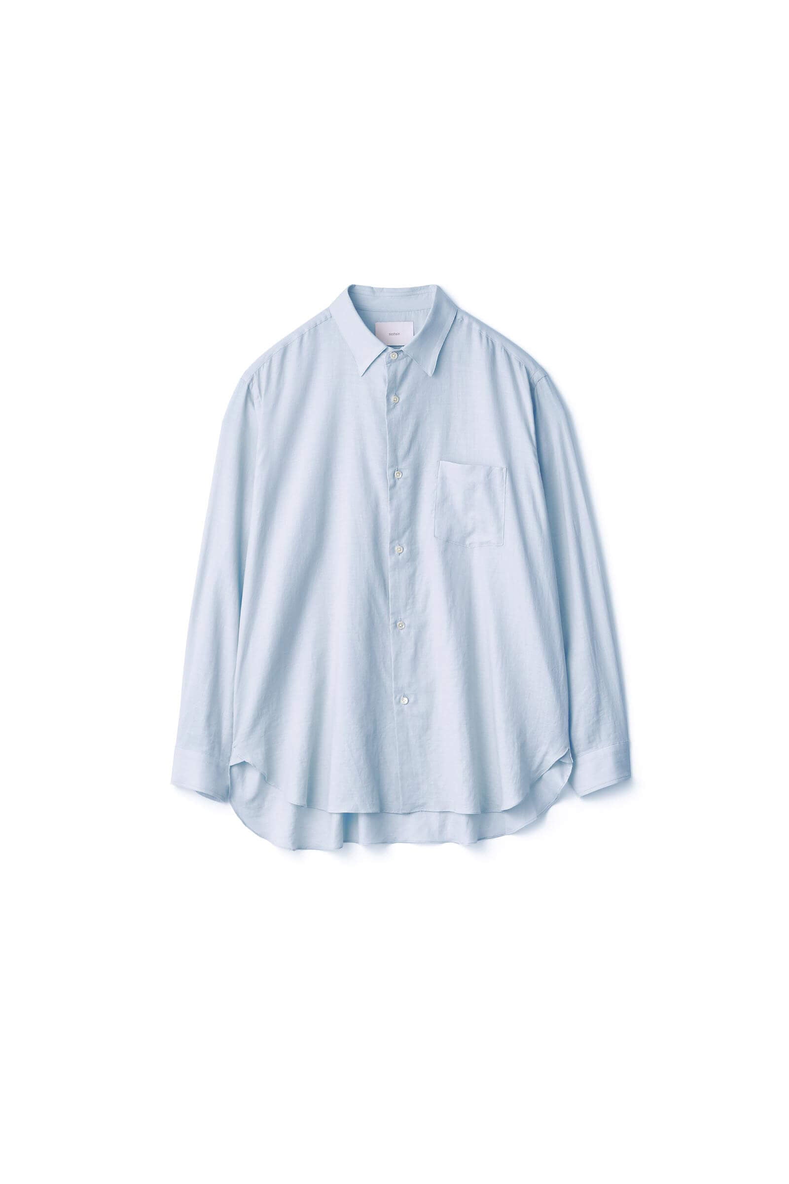 Steinページ COTTON SILK OVERSIZED REGULAR COLLAR SHIRT – ssstein