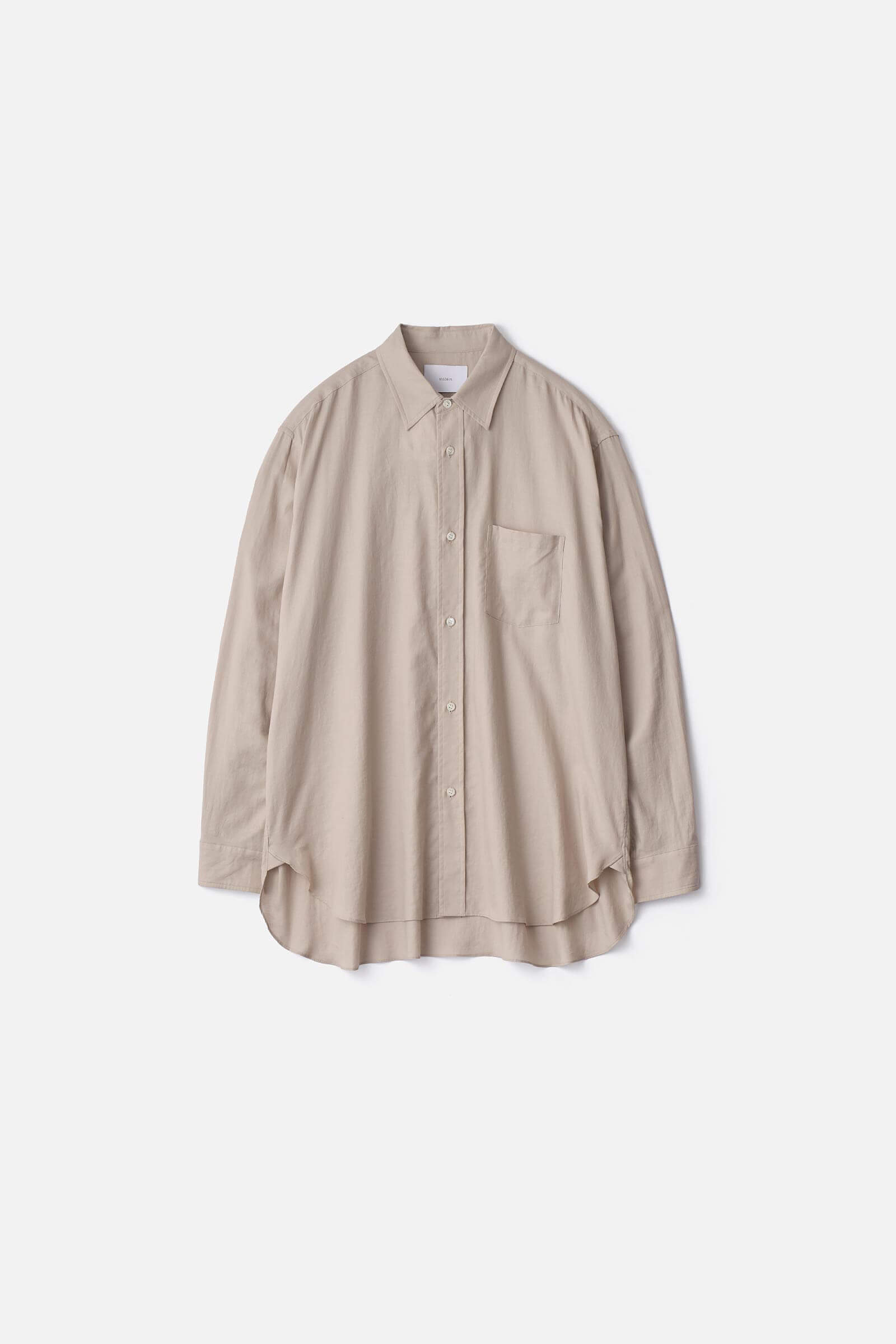 COTTON SILK OVERSIZED PLACKET SHIRT – ssstein