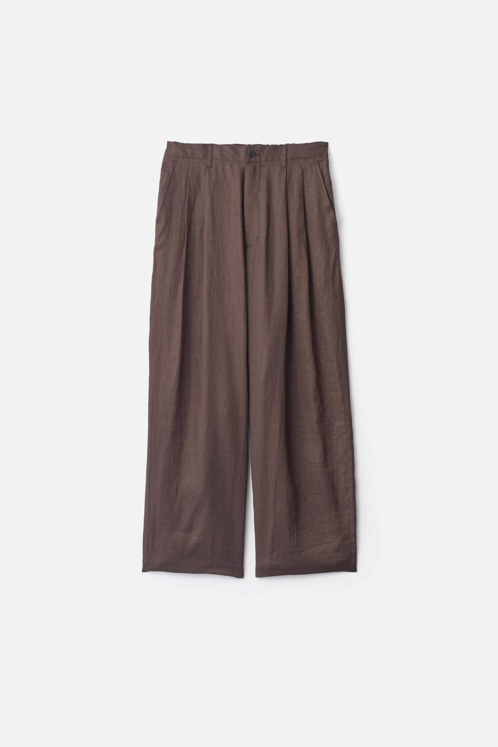 LIGHT LINEN WIDE EASY TROUSERS – ssstein
