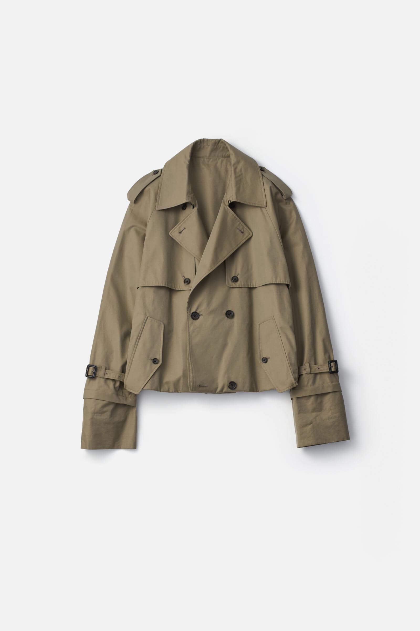 LAYERED SHORT TRENCH COAT – ssstein