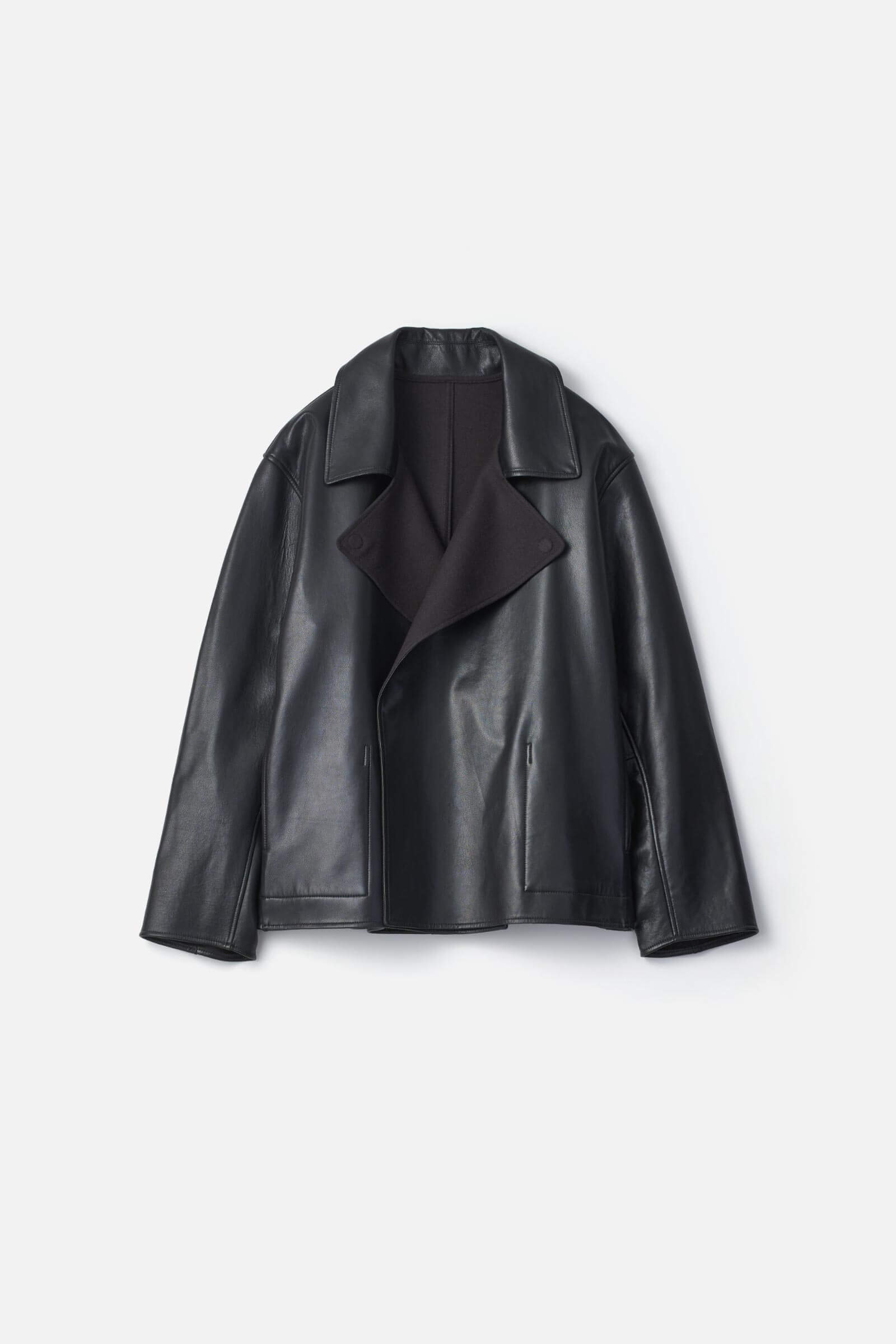 ssstein BONDED LEATHER SHORT JACKET