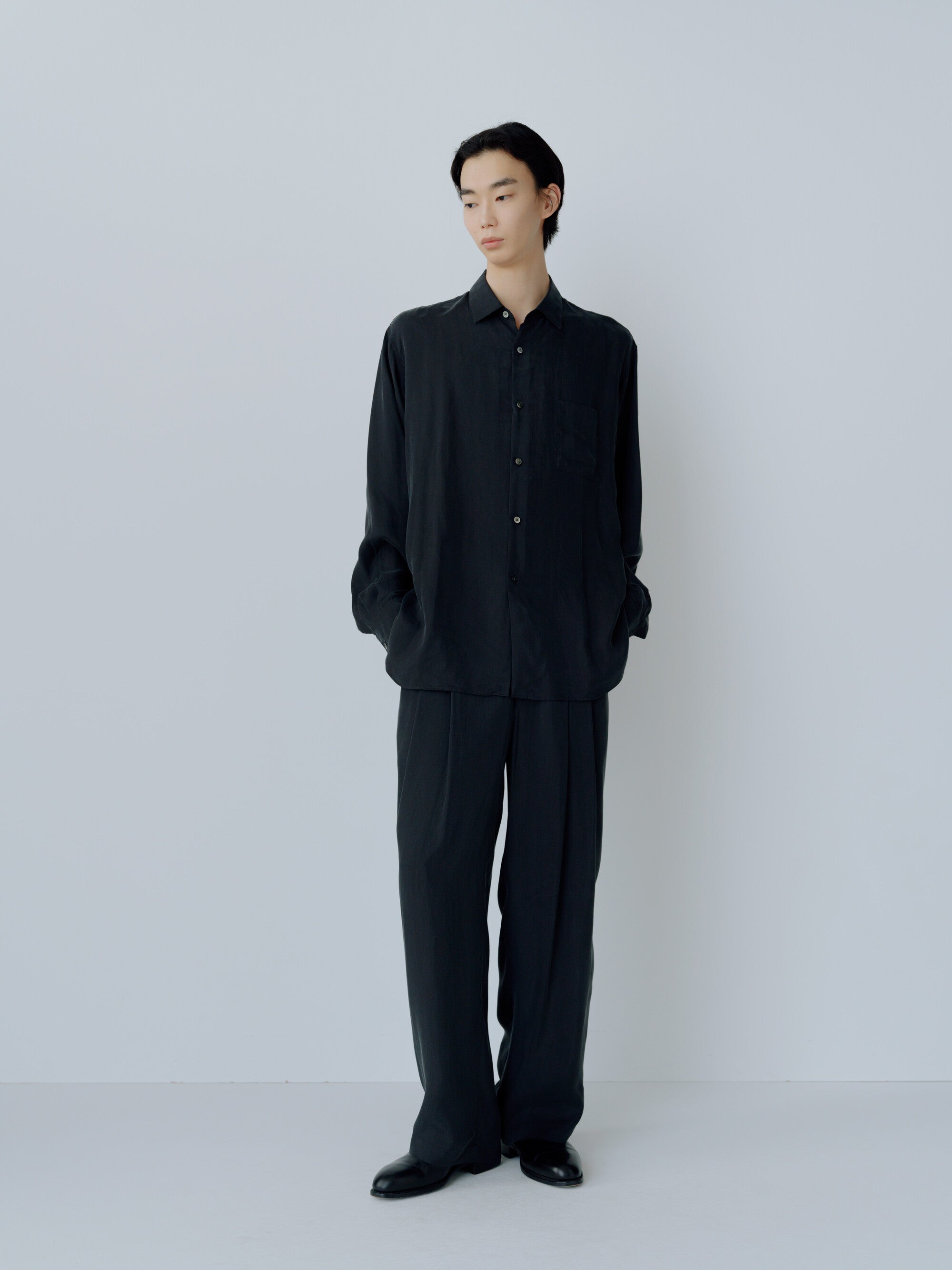 CUPRO FIBRIL OVERSIZED LS SHIRT – ssstein