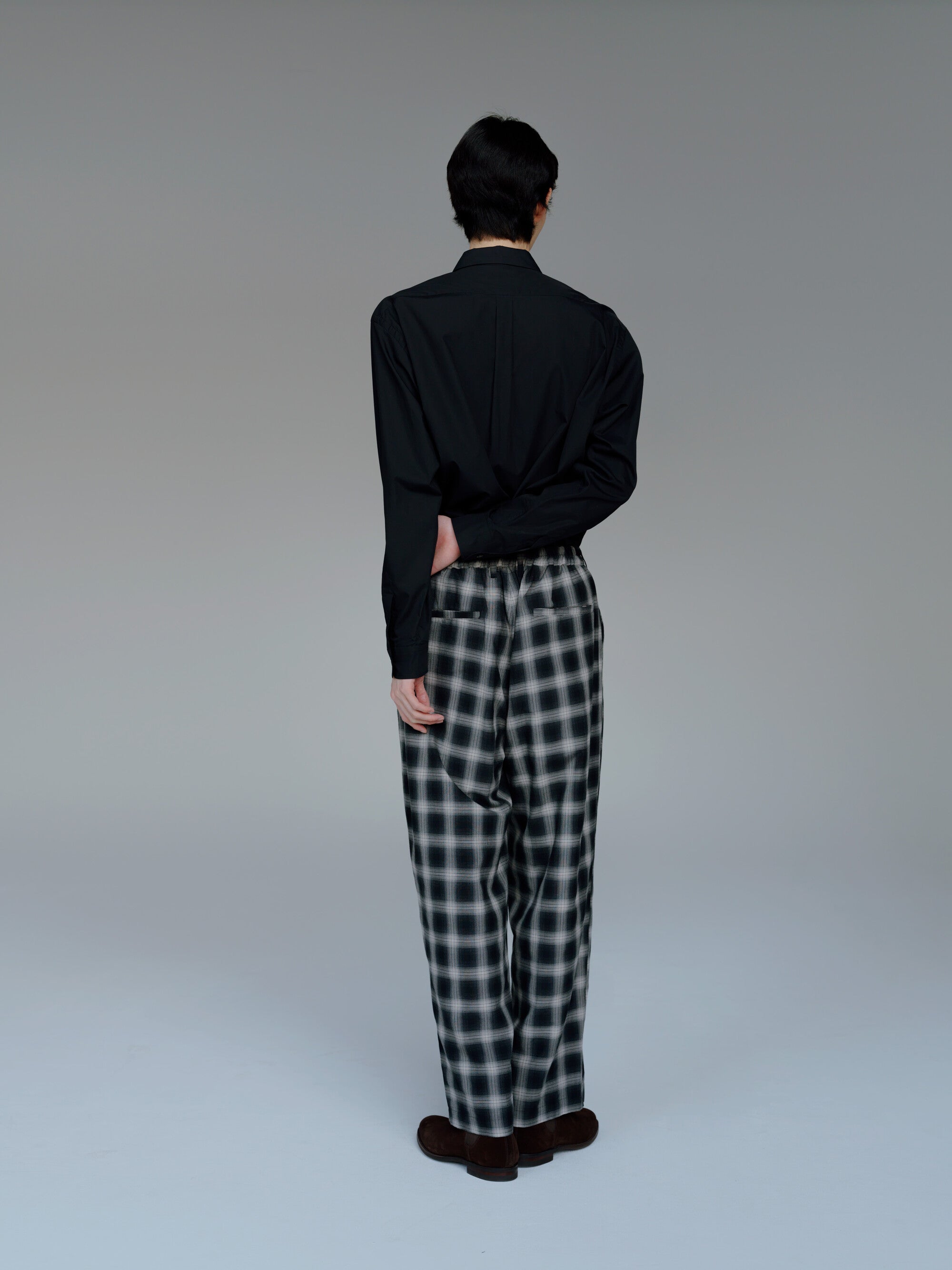 COTTON VISCOSE WIDE EASY TROUSERS