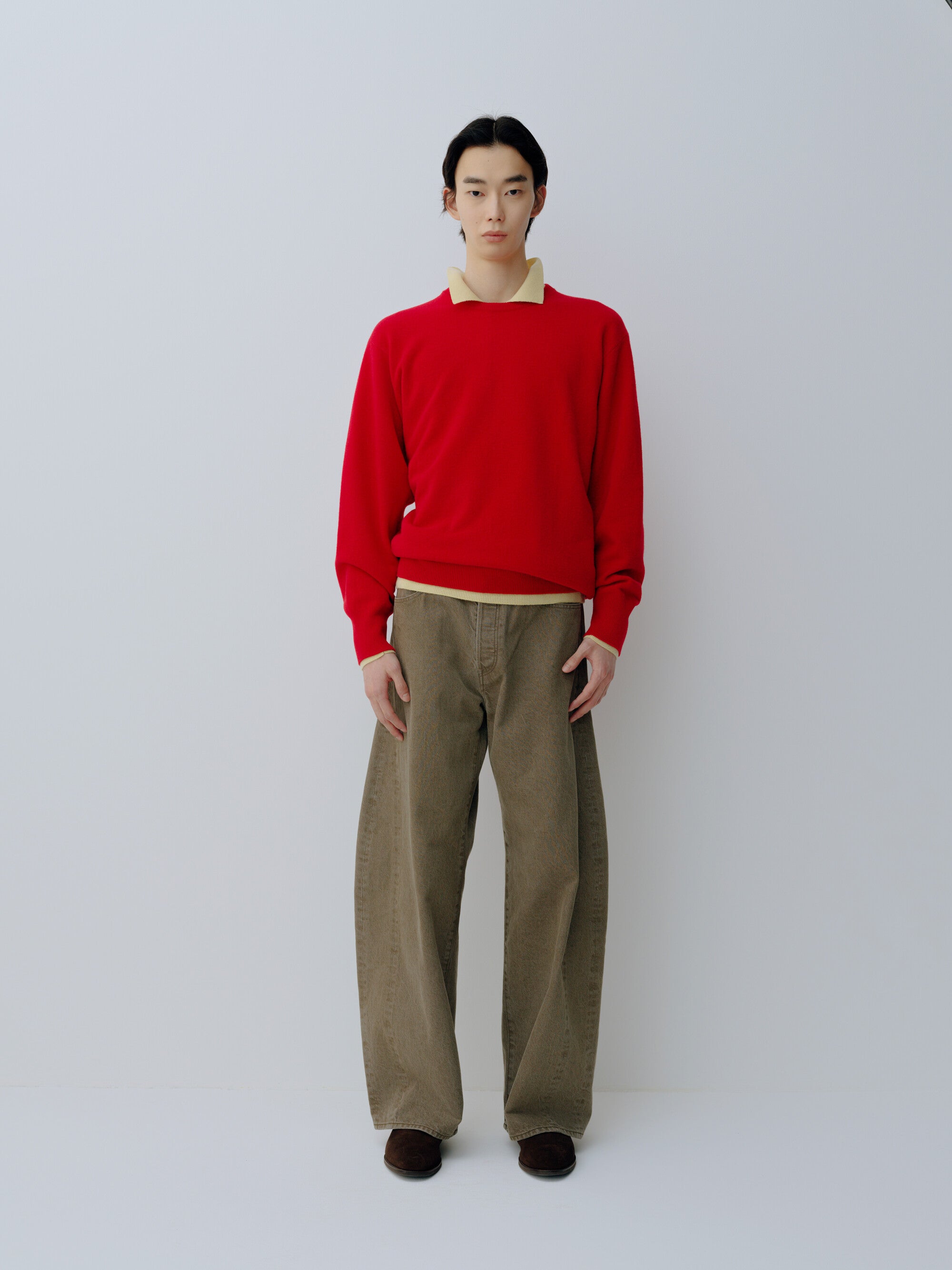 DEFORMATION WIDE COLOR DENIM PANTS – ssstein