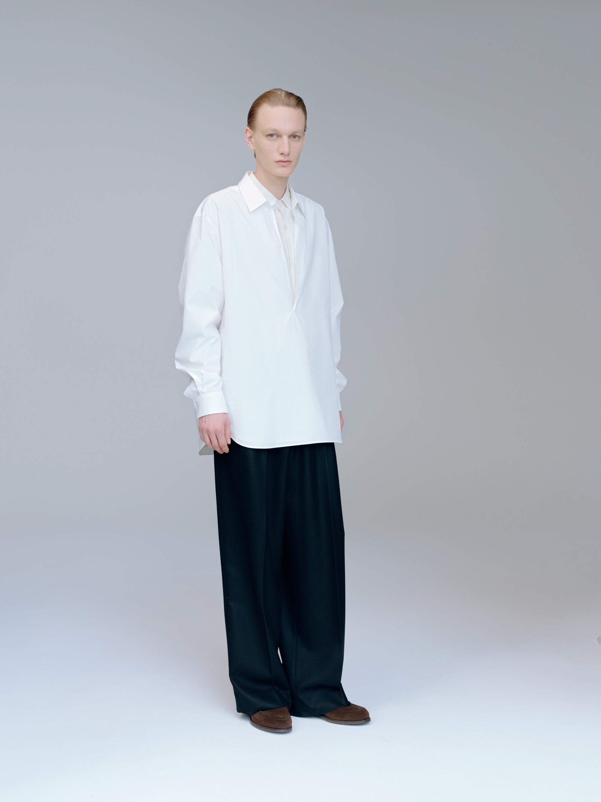 PIMA COTTON OVERSIZED SKIPPER SHIRT