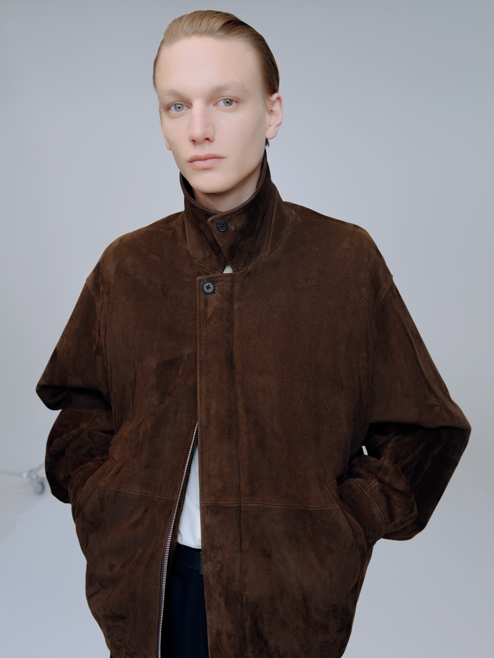 GOAT SUEDE ZIP JACKET – ssstein