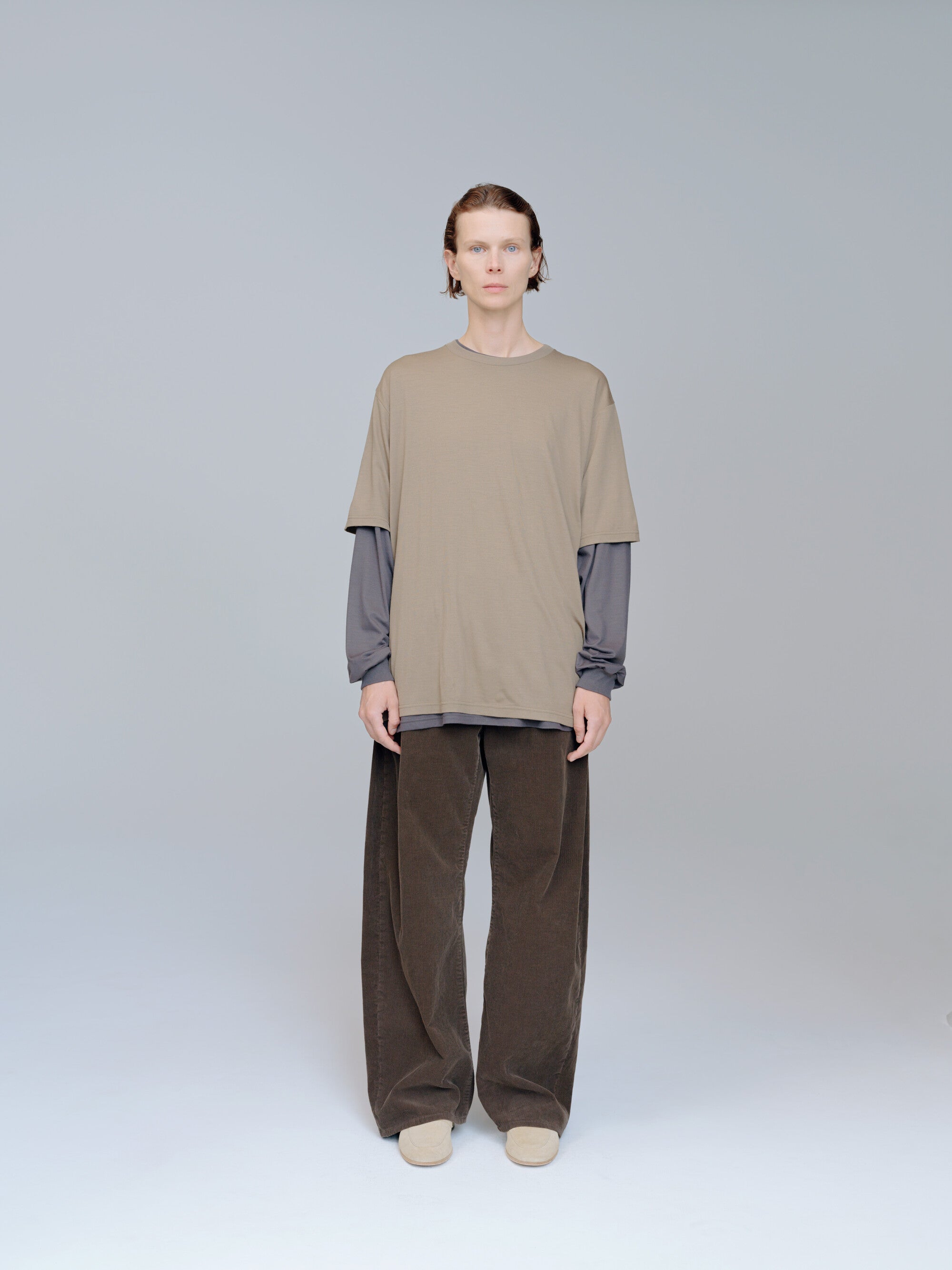 FINE WOOL OVERSIZED SHORT SLEEVE TEE – ssstein