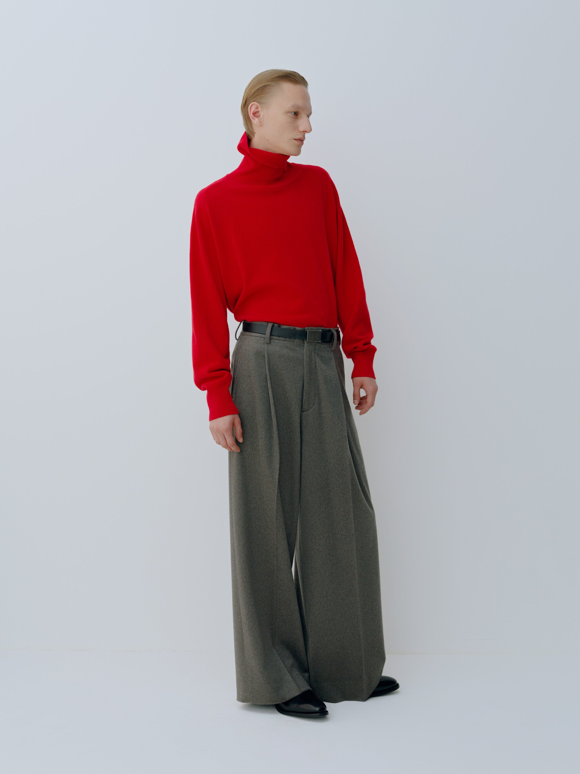 PURE CASHMERE EXTRA WIDE TROUSERS