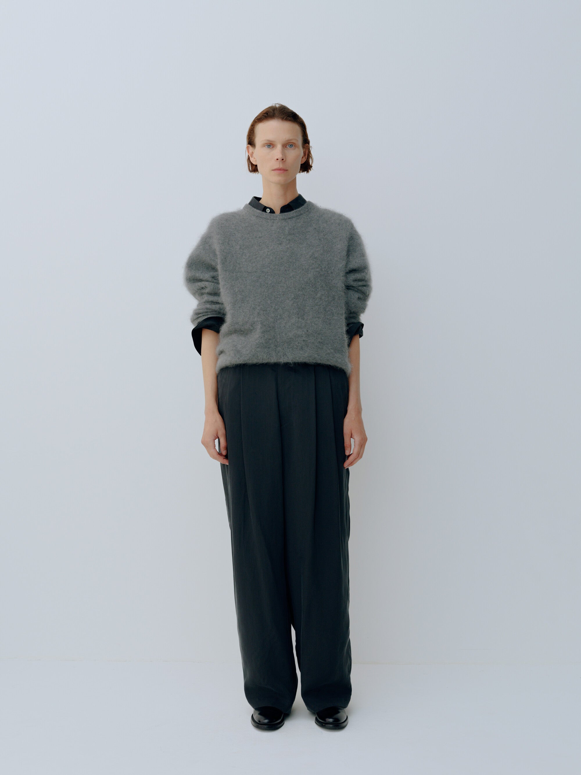CUPRO FIBRIL WIDE EASY TROUSERS – ssstein