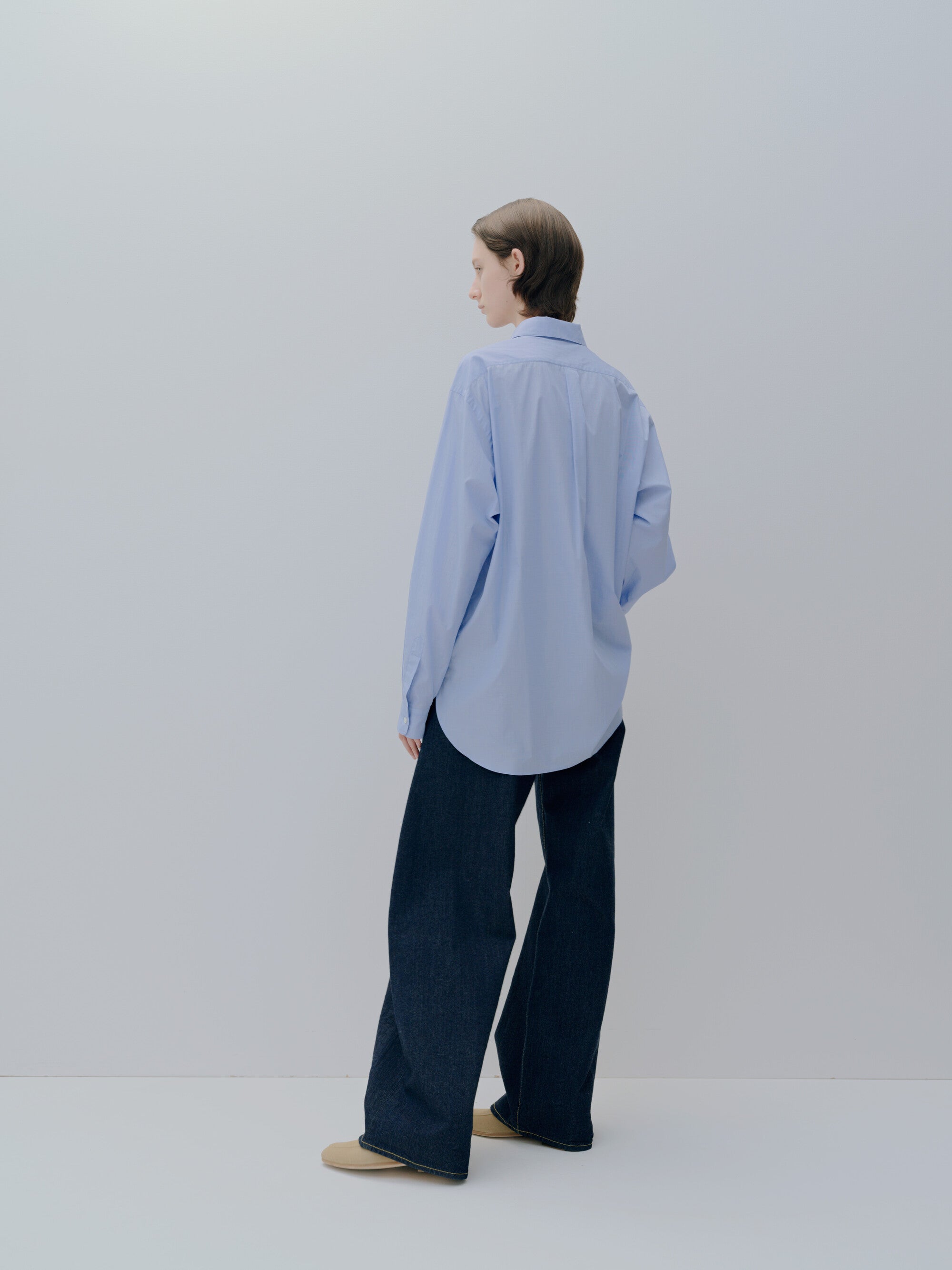 トップス stein Oversized Knit Combination Shirt SMOOTH COTTON OVERSIZED REGULAR COLLAR SHIRT – ssstein