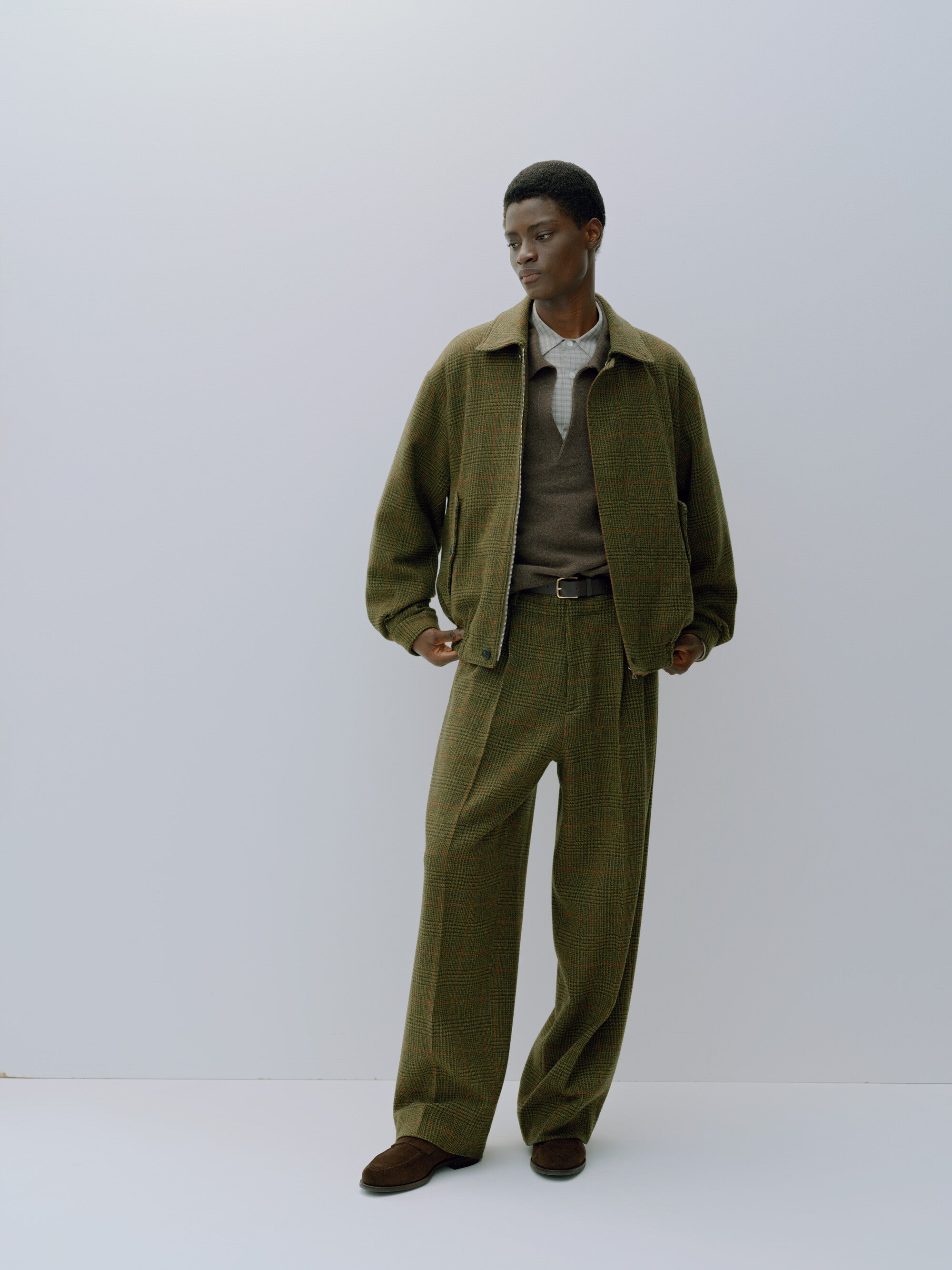 BRITISH TWEED HARRINGTON JACKET