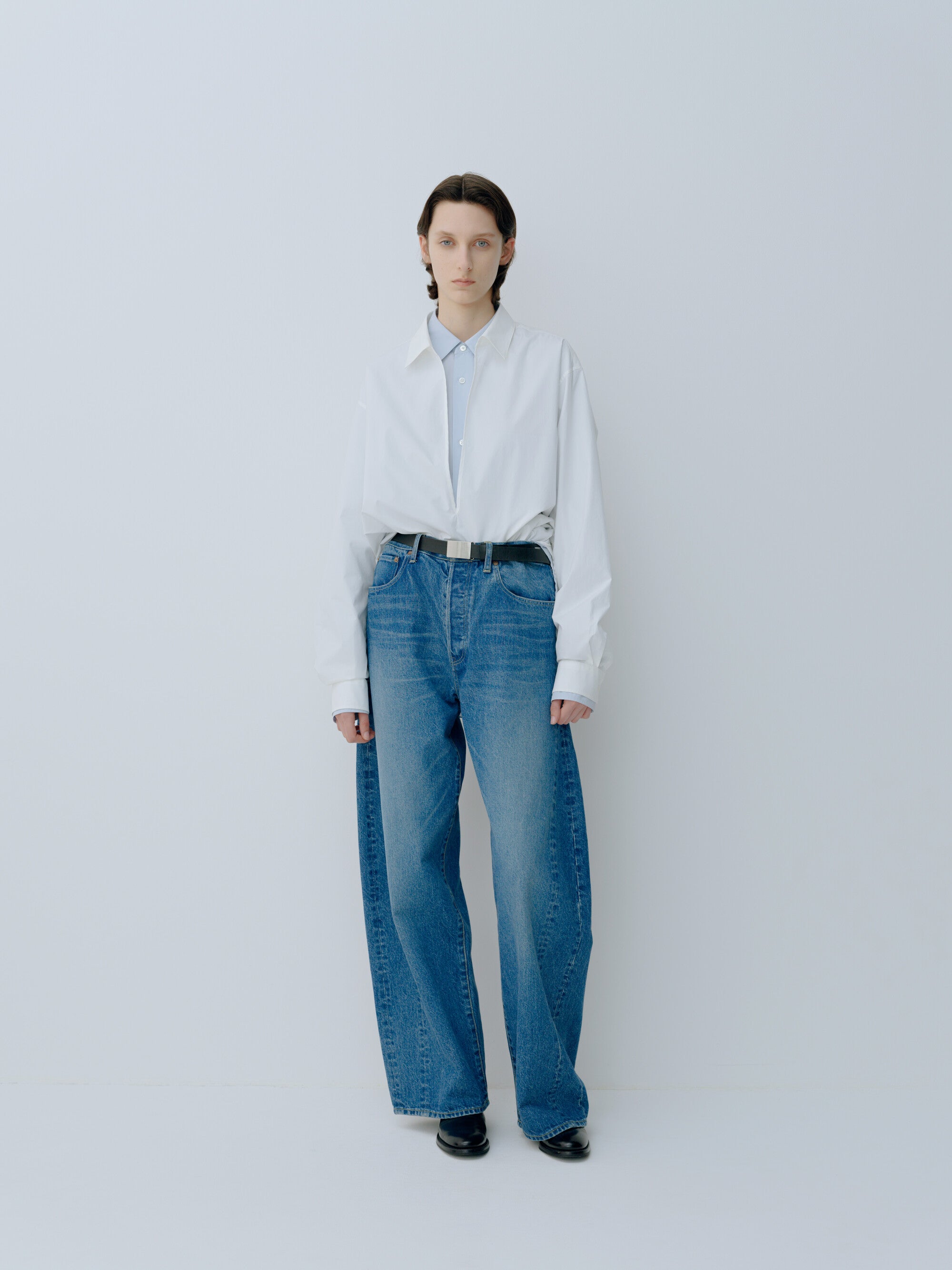 DEFORMATION WIDE DENIM PANTS – ssstein