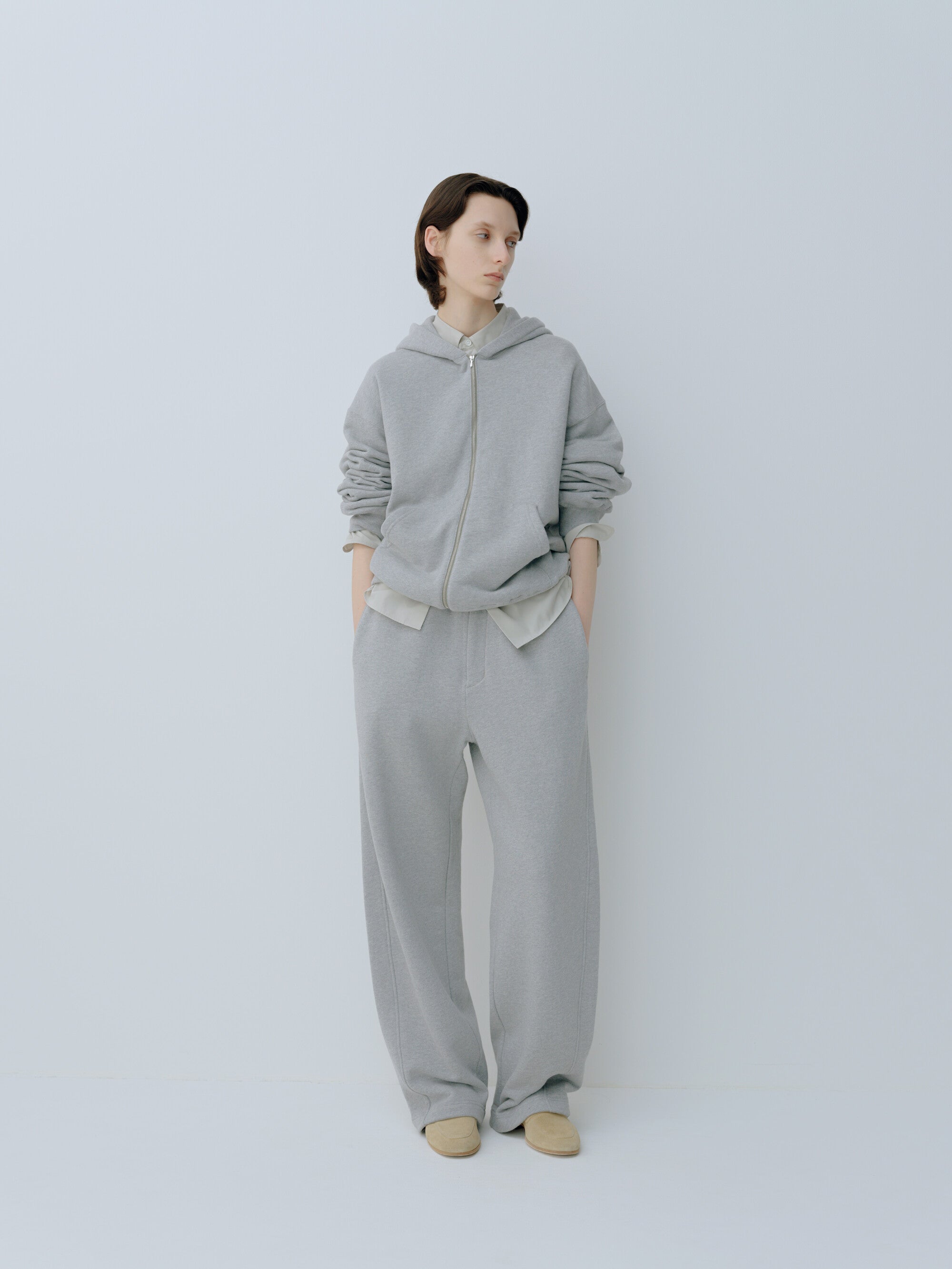 LOOPWHEEL COTTON SWEAT PANTS