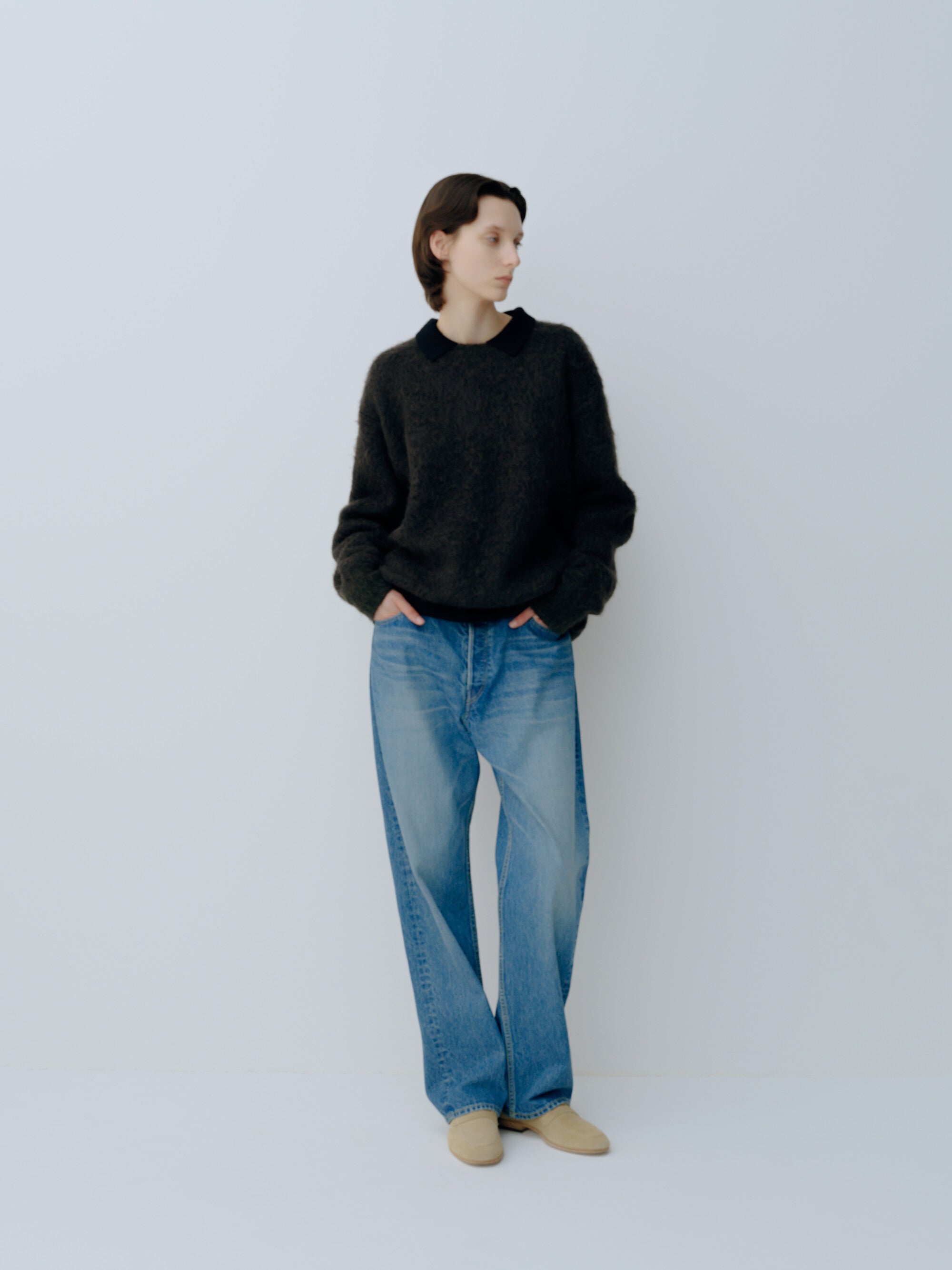 RELAX FIT DENIM PANTS