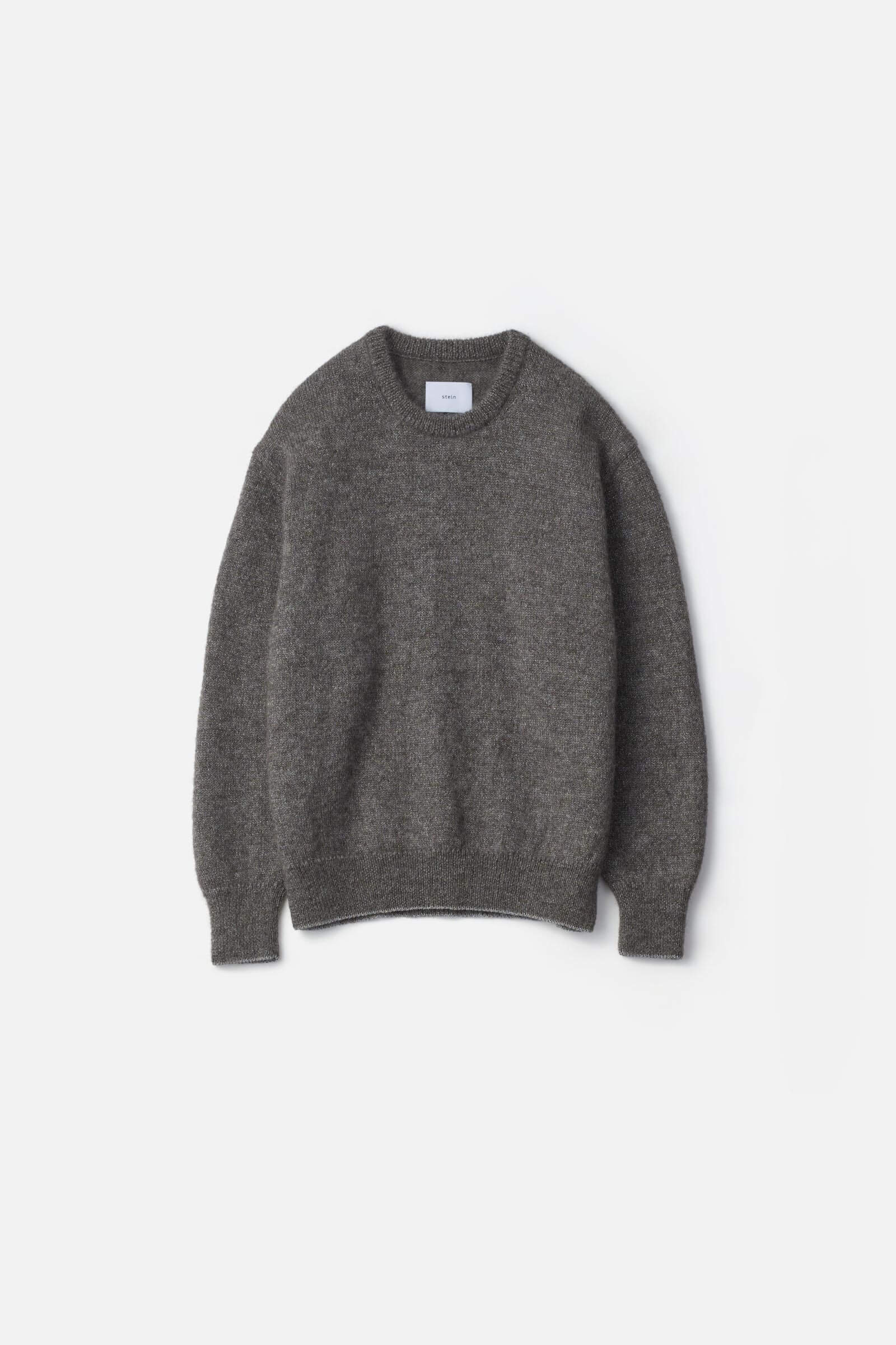 MOHAIR GLITTER KNIT CREW NECK LS