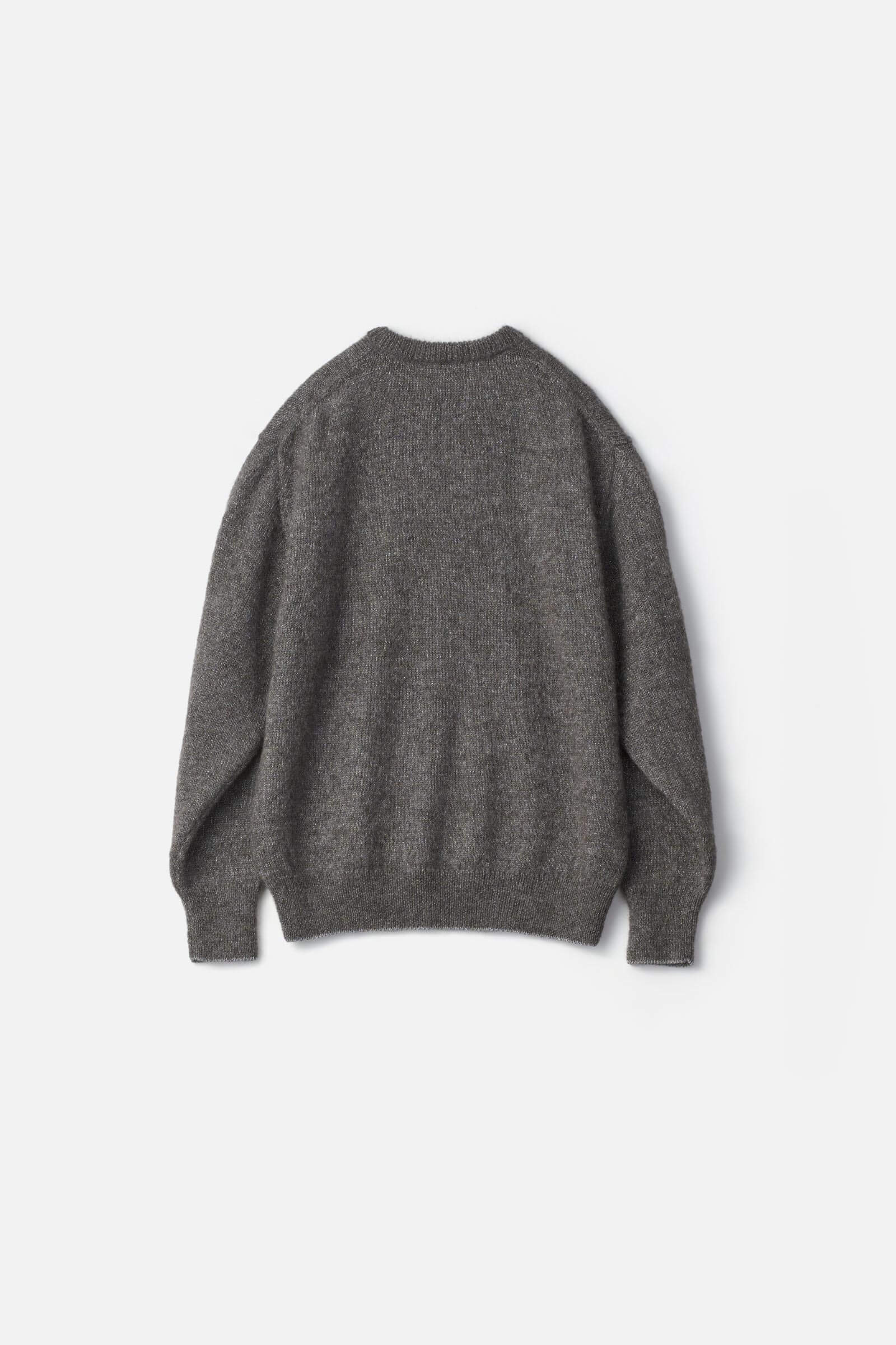 MOHAIR GLITTER KNIT CREW NECK LS – ssstein