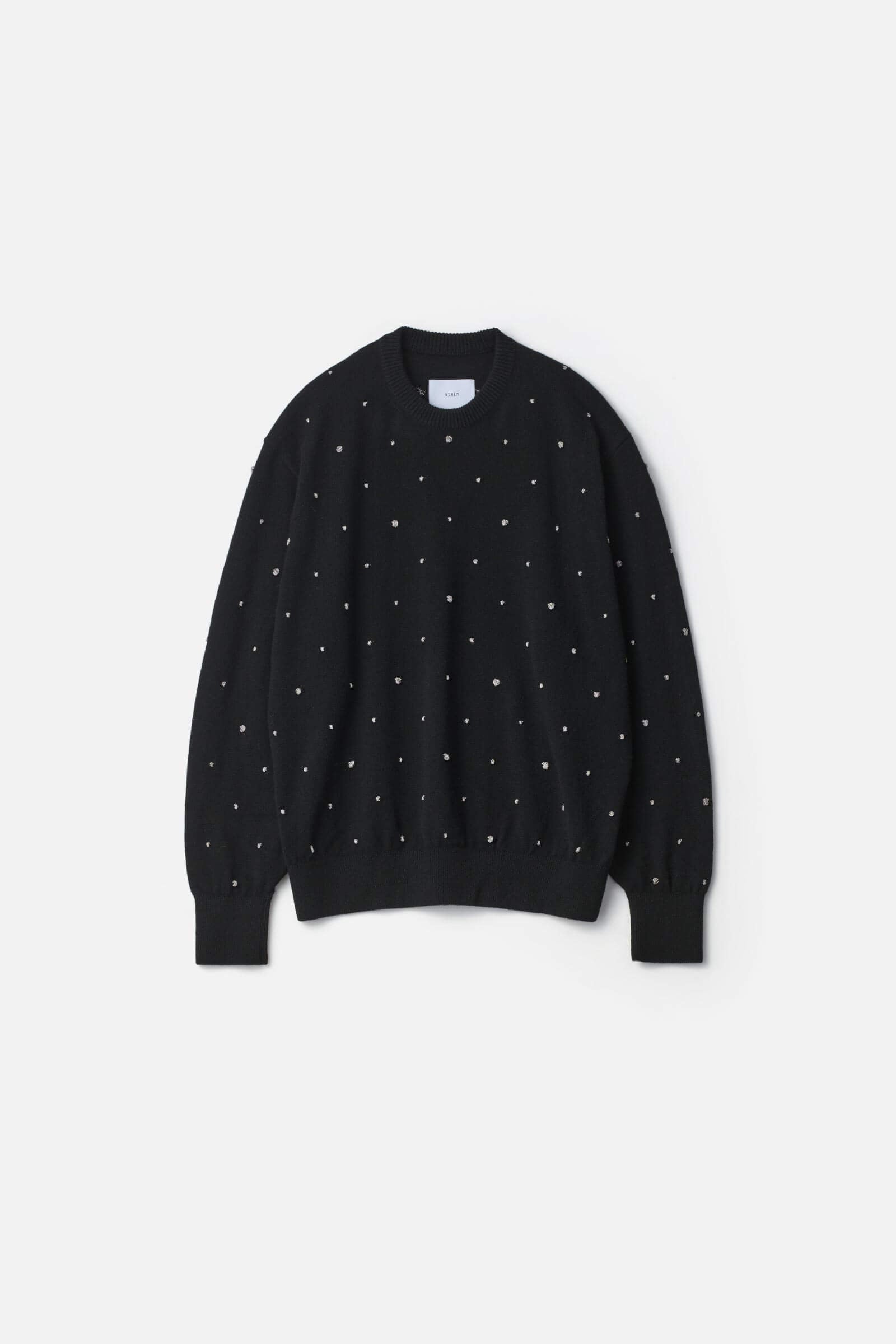 GLITTER DOTS CREW NECK LS