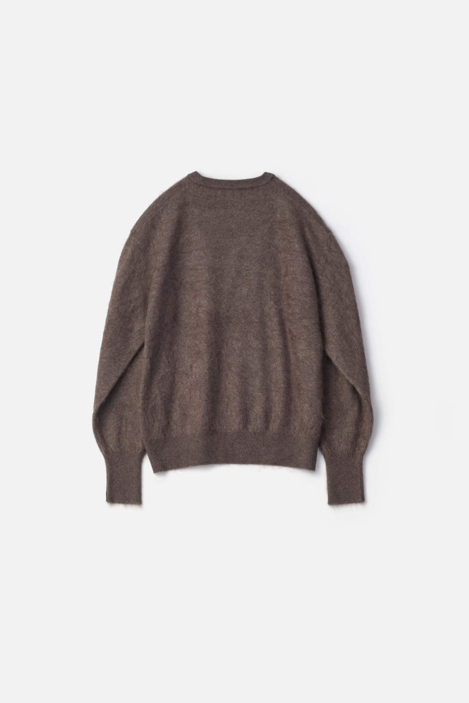 PURE CASHMERE SHAGGY KNIT LS