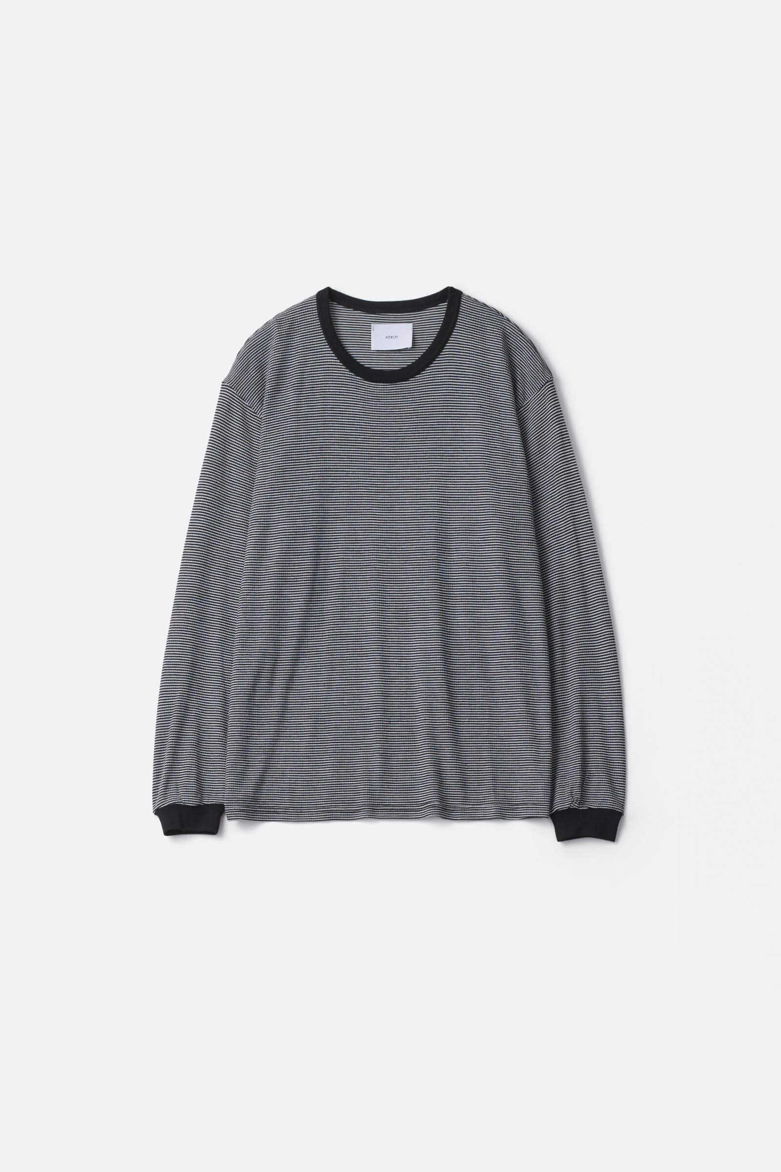 STRIPED WOOL OVERSIZED LONG SLEEVE TEE