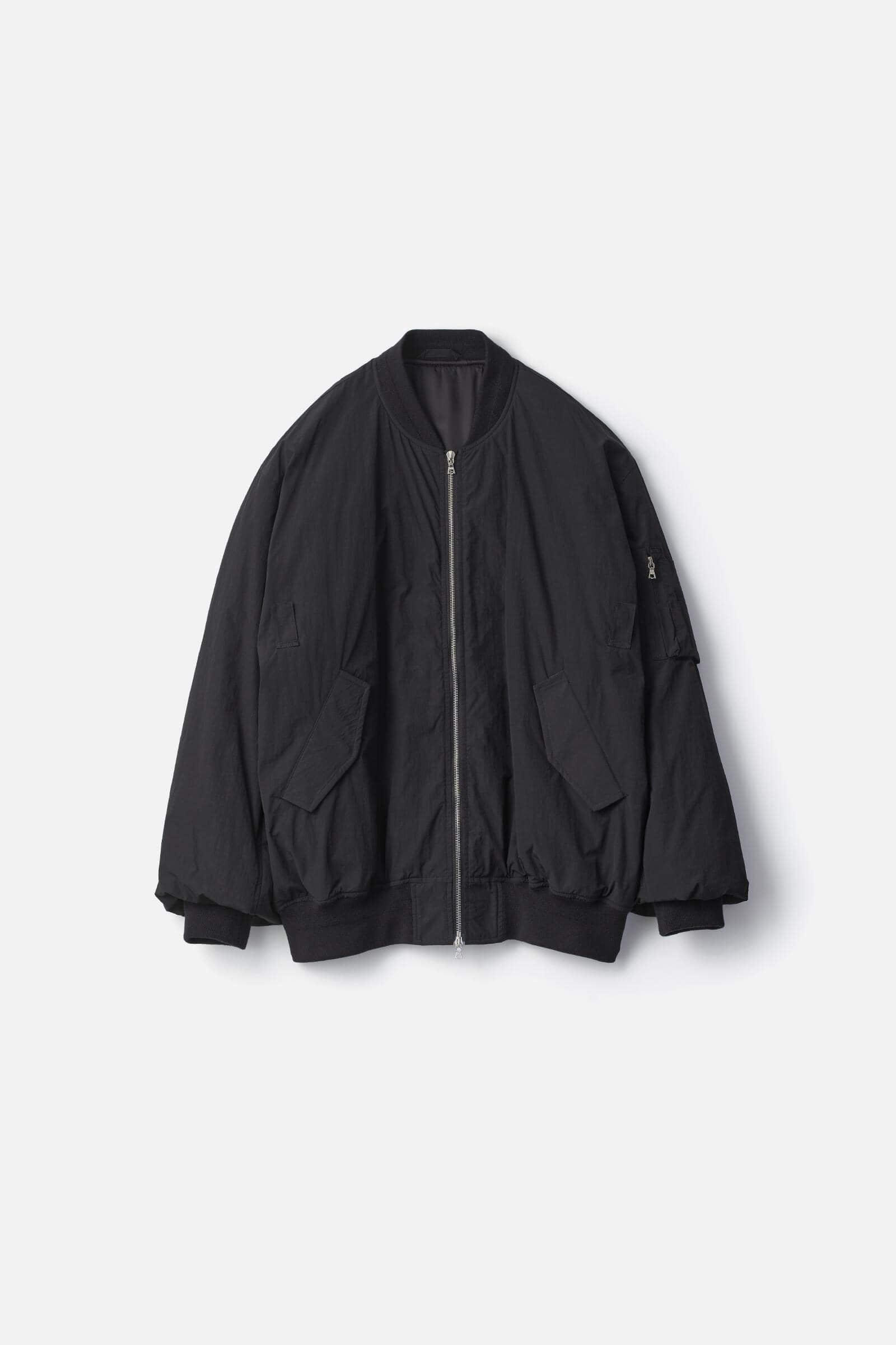 WINDPROOF NYLON OVERSIZED FLIGHT JACKET