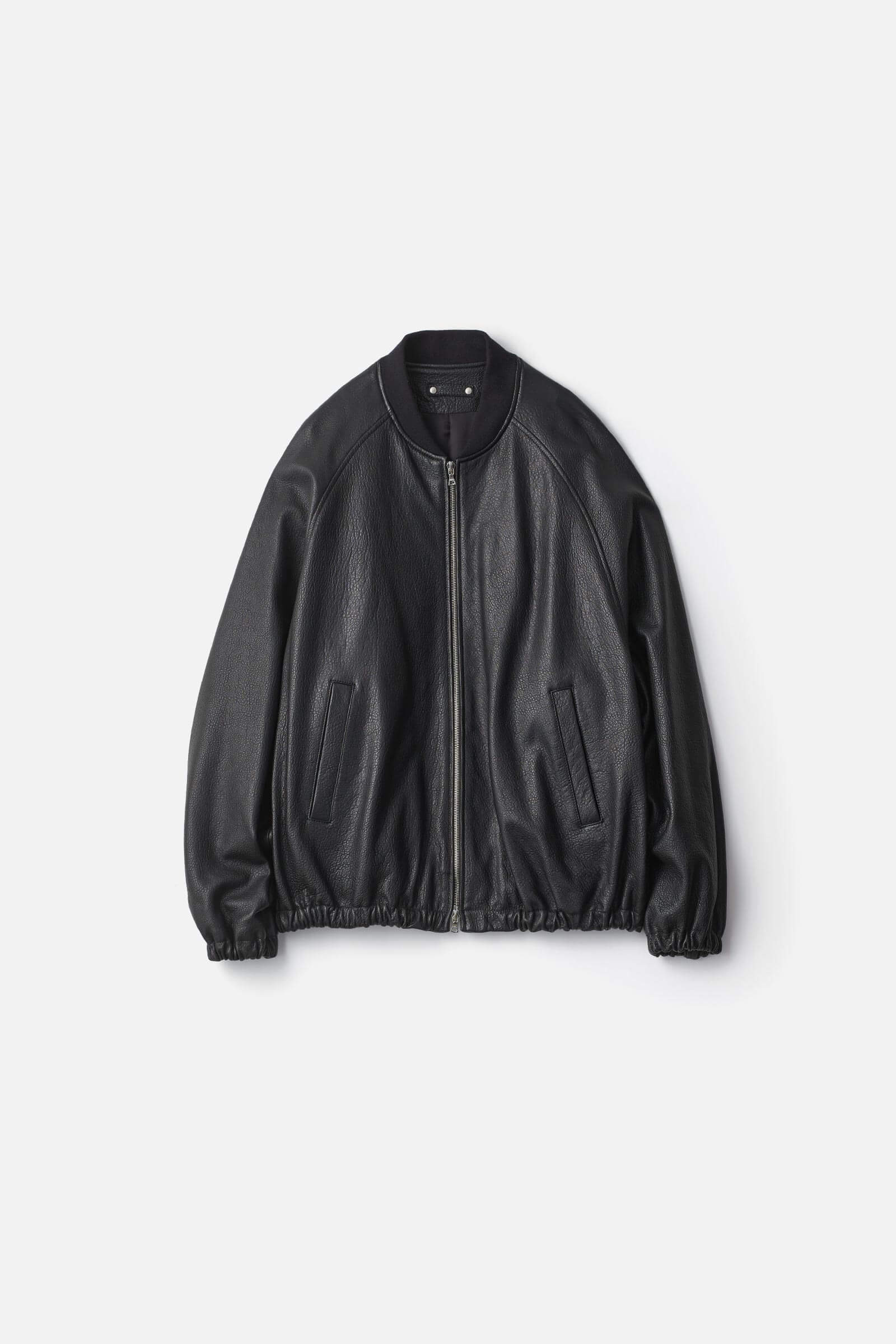 SHRUNK LEATHER ZIP SHORT JACKET