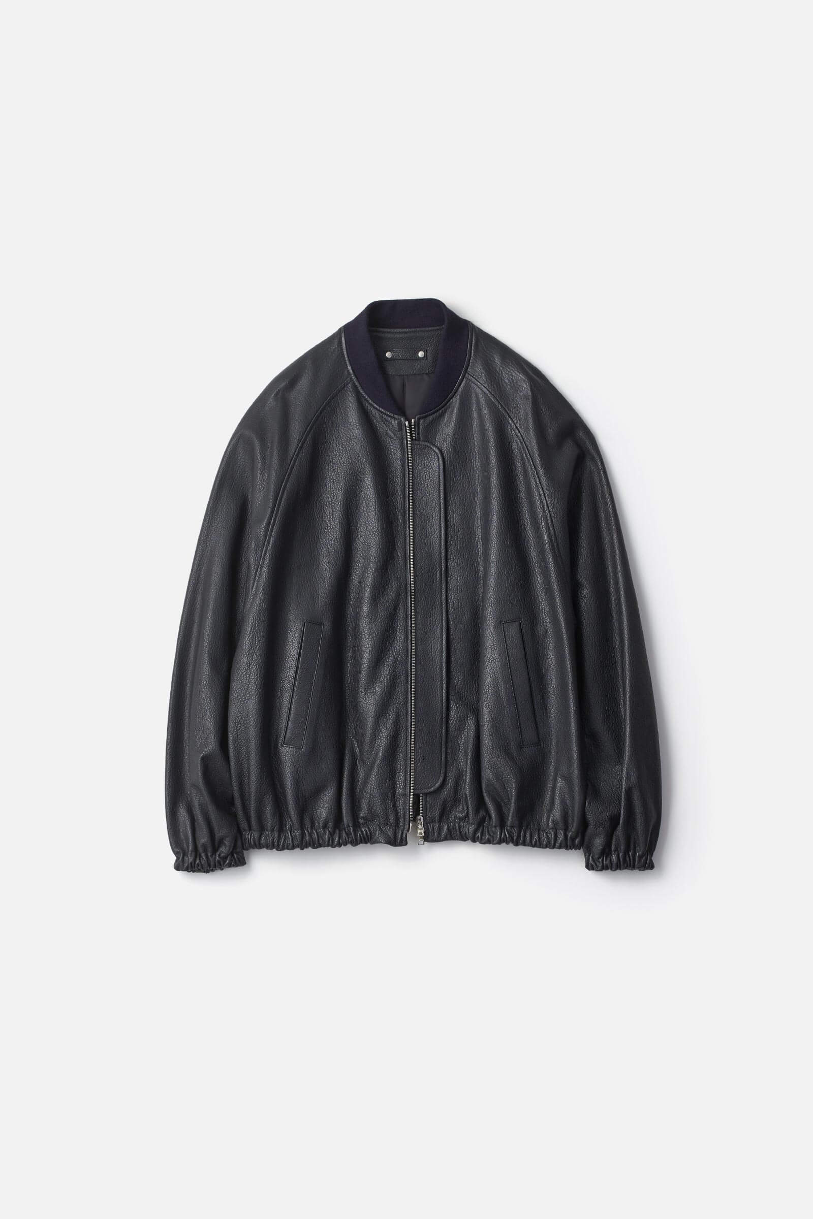 SHRUNK LEATHER ZIP SHORT JACKET