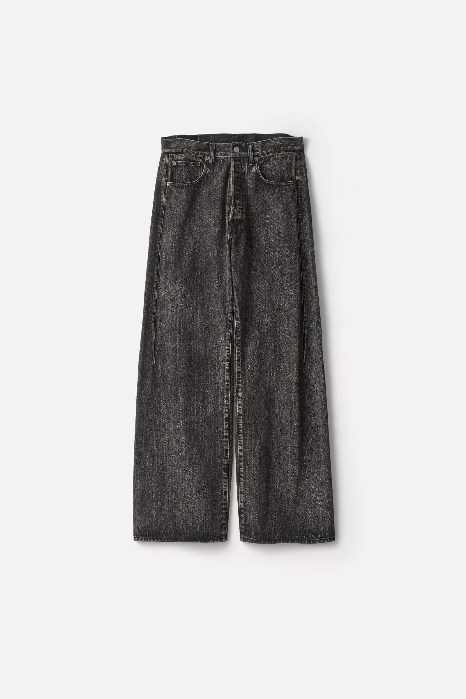 DEFORMED FLARE VINTAGE DENIM JEANS