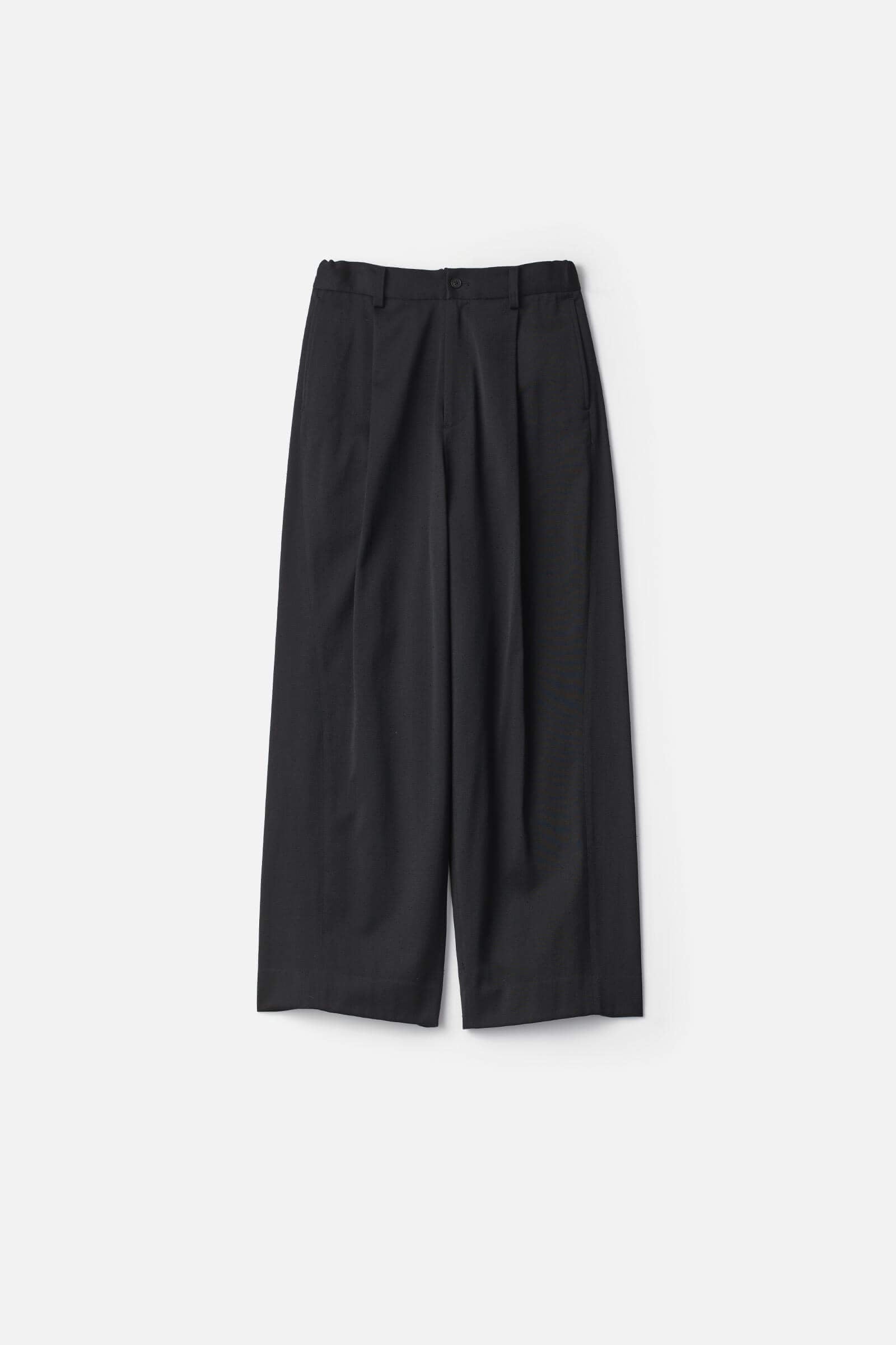 W/SI SATIN TWIST SEAM WIDE EASY TROUSERS