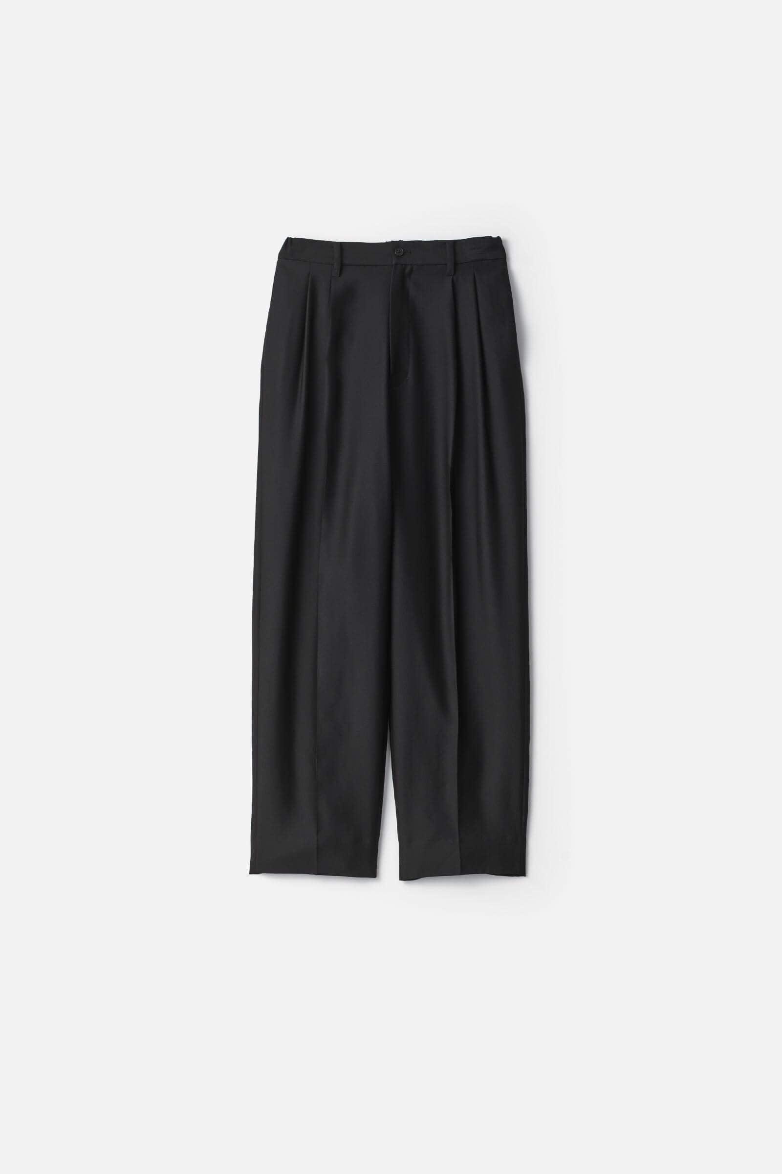 W/R/SI DOUBLE WEAVE TWO TUCK EASY TROUSERS