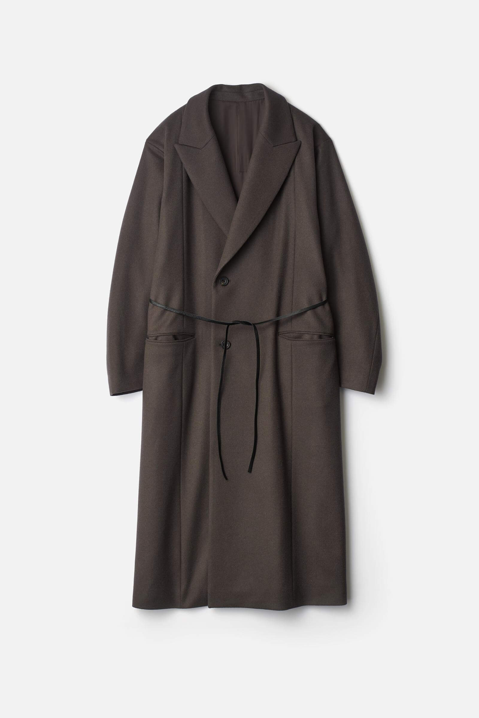 OVERSIZED MAXI-LENGTH PEAK LAPEL COAT