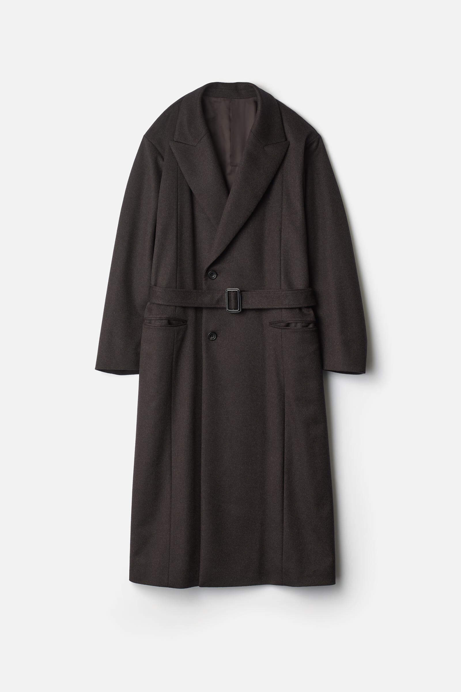 OVERSIZED MAXI-LENGTH PEAK LAPEL COAT