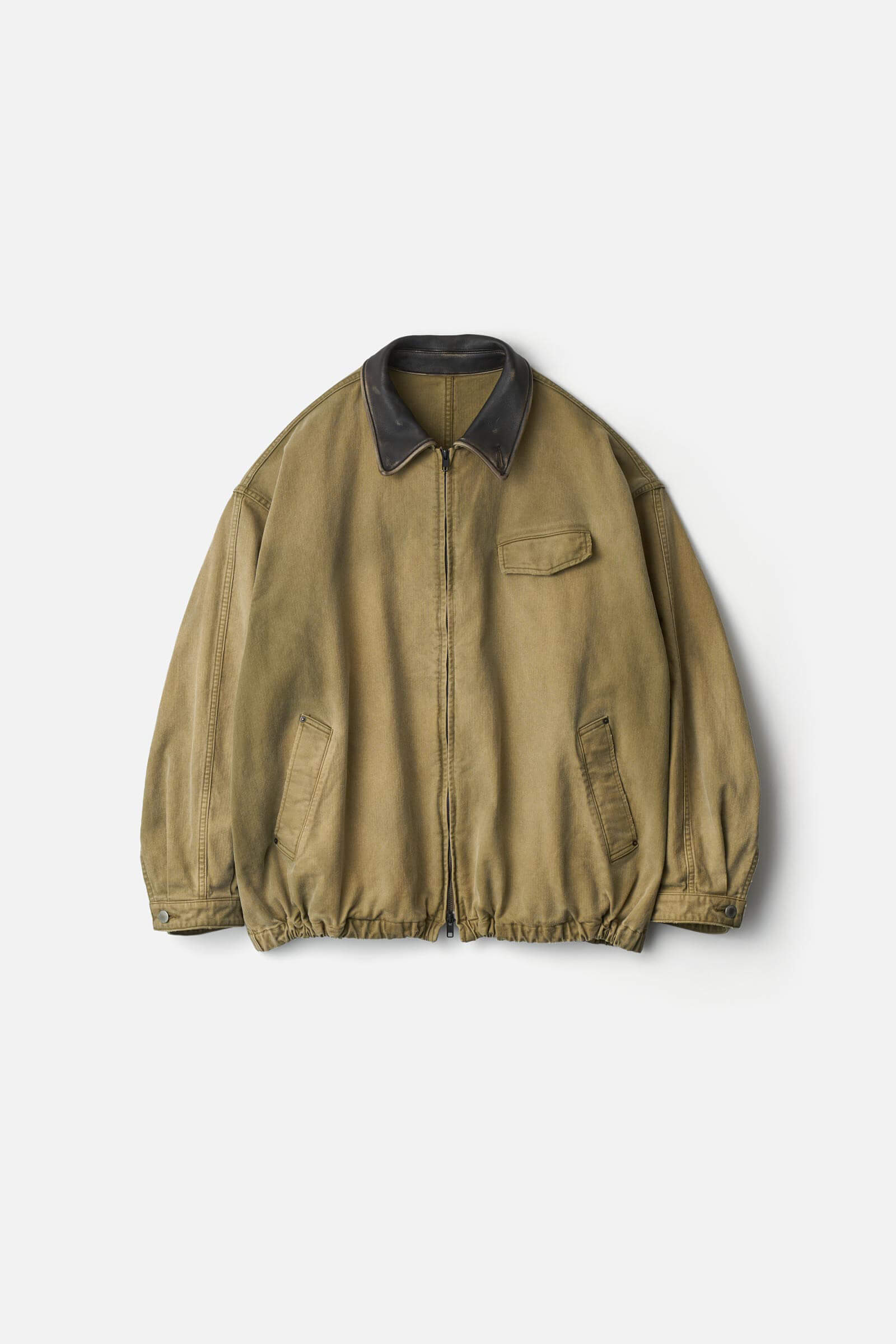 SULFUR DYED WHIP CORD VINTAGE ZIP JACKET