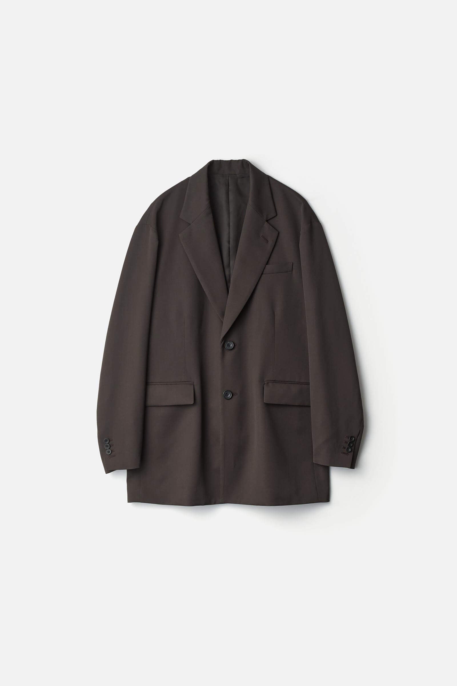 ssstein - 【残り一点】W/SI Satin Peak Lapel Long Coat