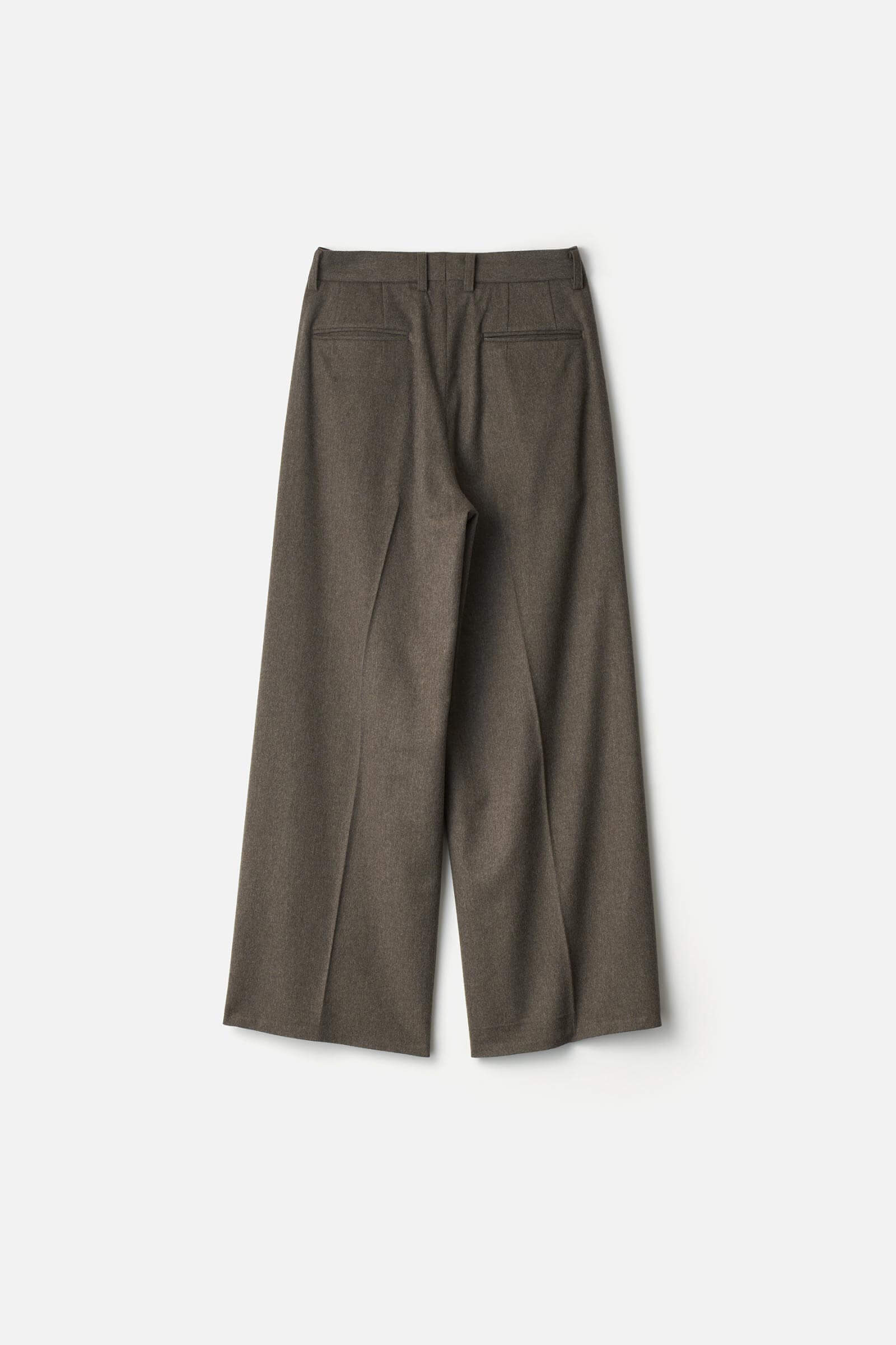 WOOL DOESKIN EXTRA WIDE TROUSERS