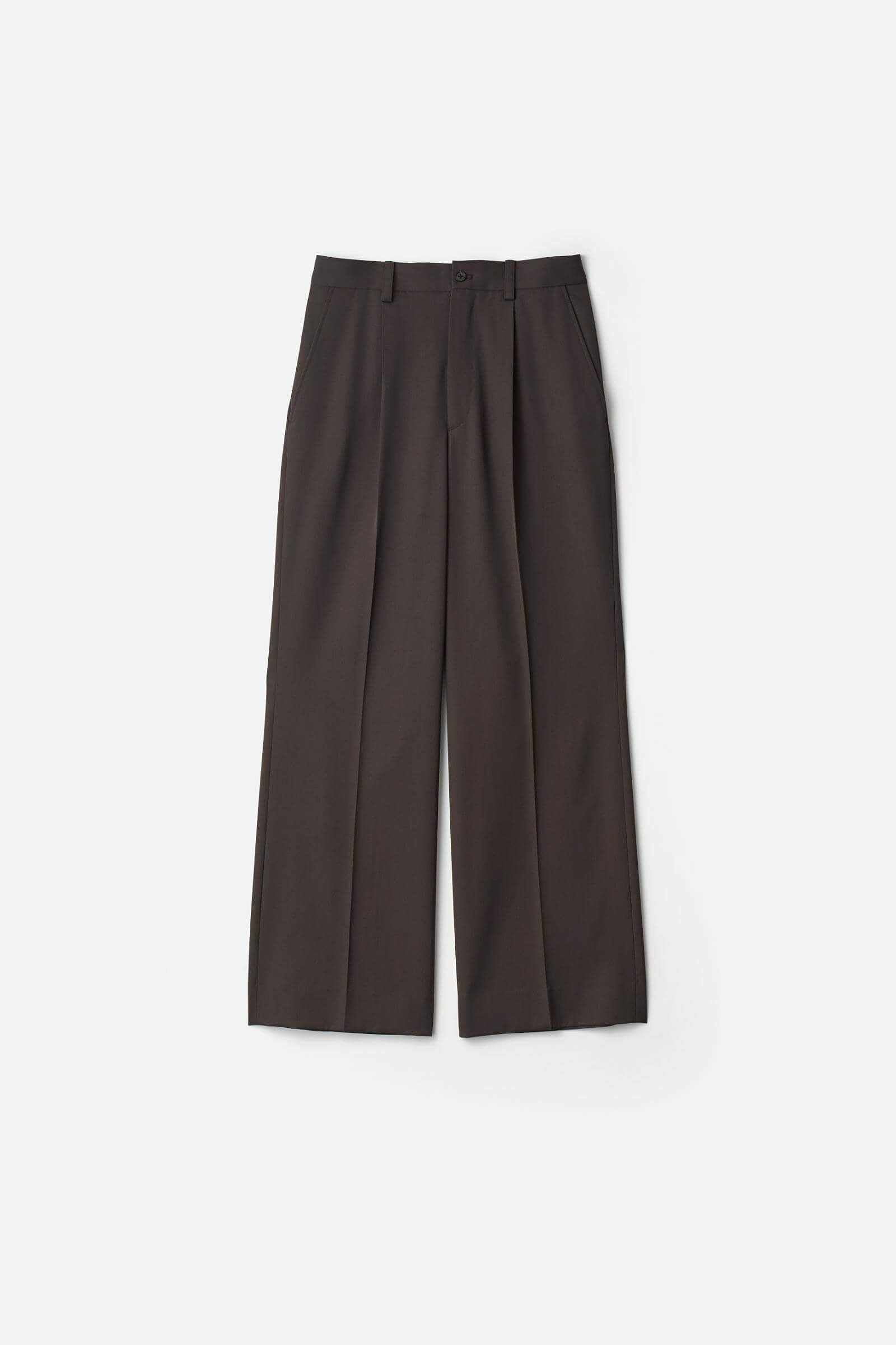 パンツ stein 21SS WIDE STRAIGHT TROUSERS(OFF) Belted Wide Straight Trousers – La Garçonne