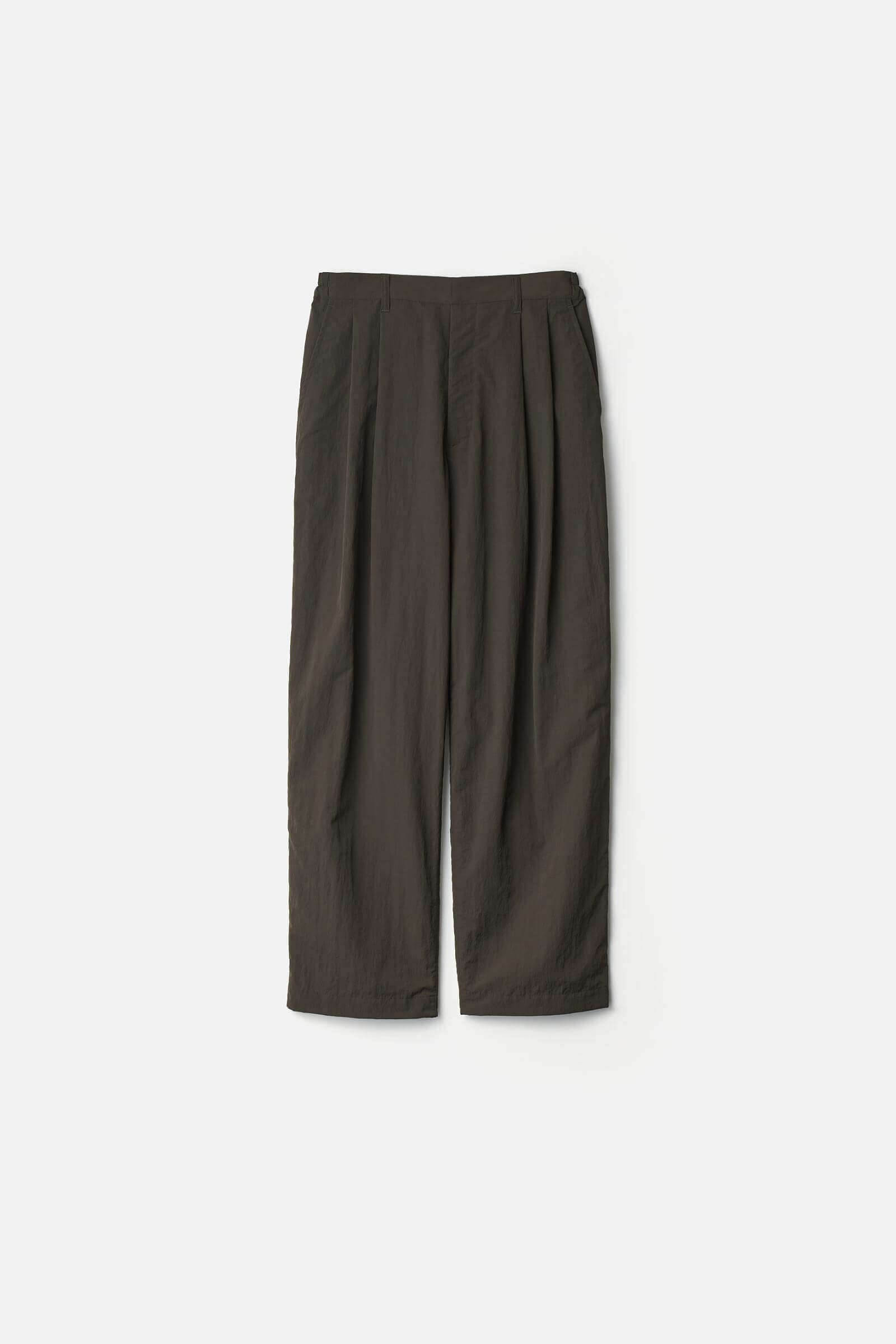 WINDPROOF NYLON WIDE EASY TROUSERS