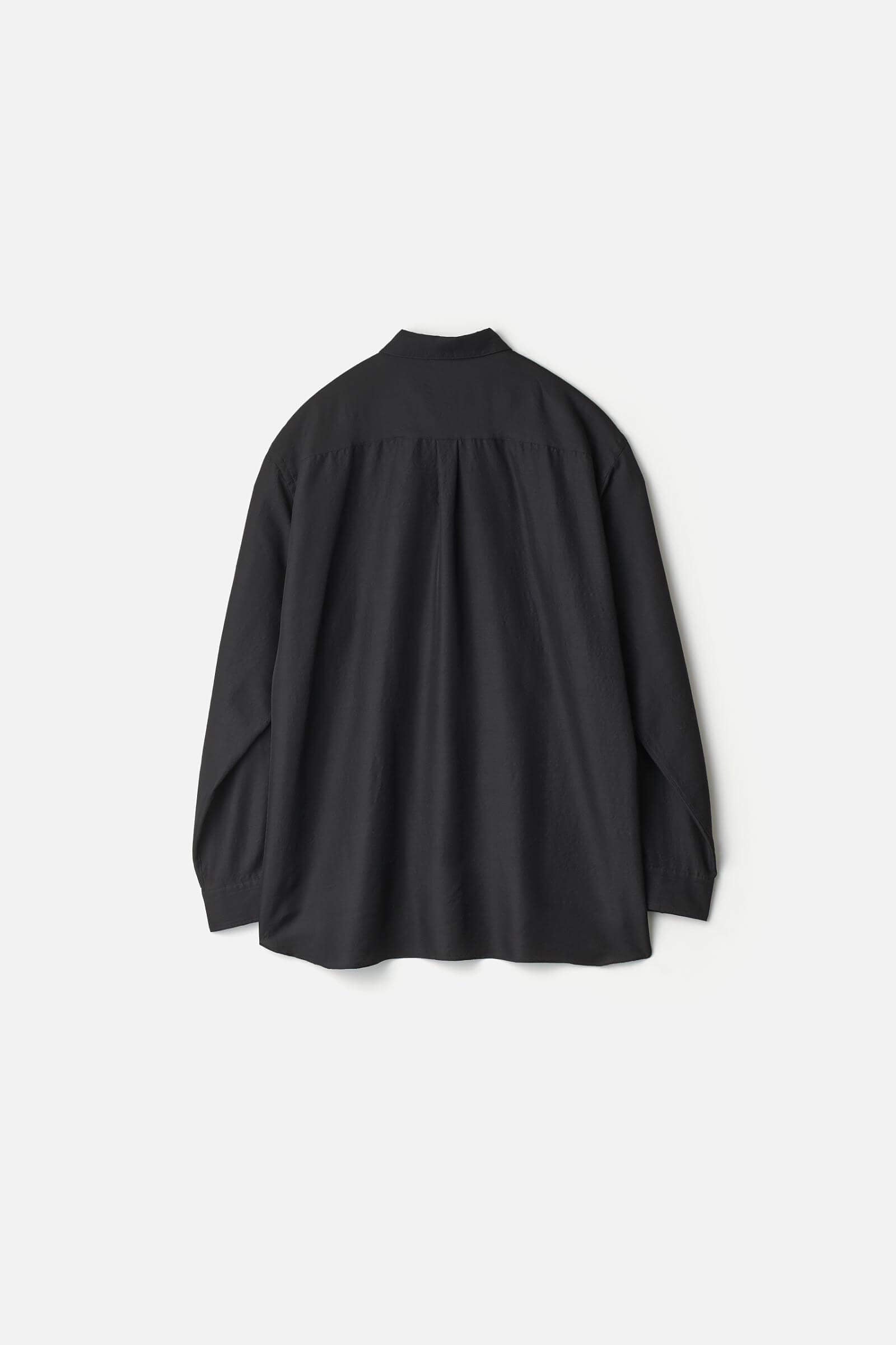 WOOL/SILK REGULAR COLLAR SHIRT