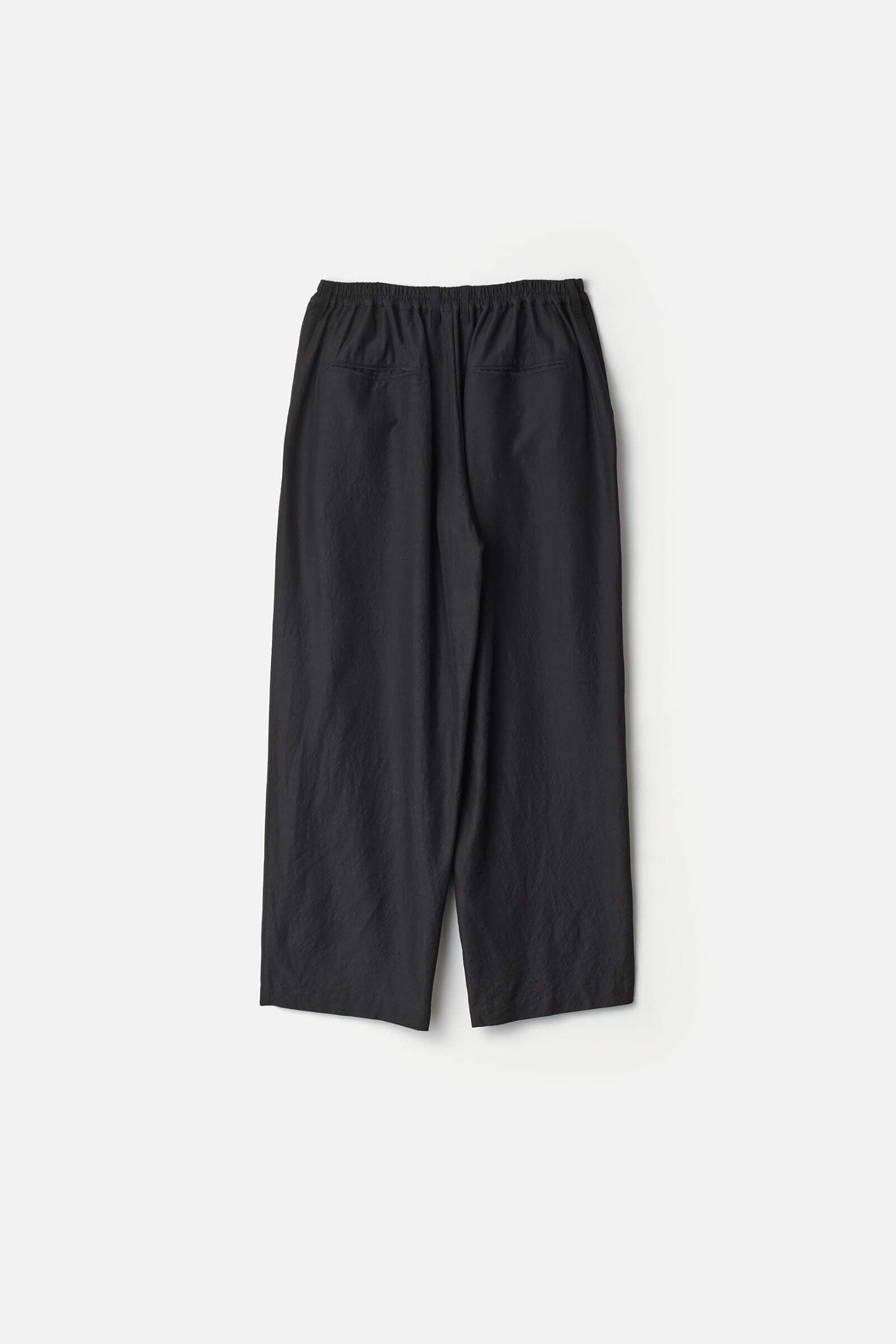 WOOL/SILK WIDE EASY TROUSERS