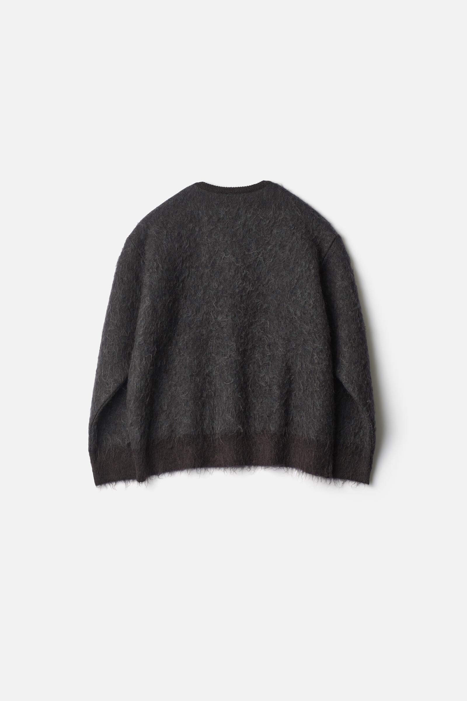 KID MOHAIR MIX JACQUARD KNIT CARDIGAN