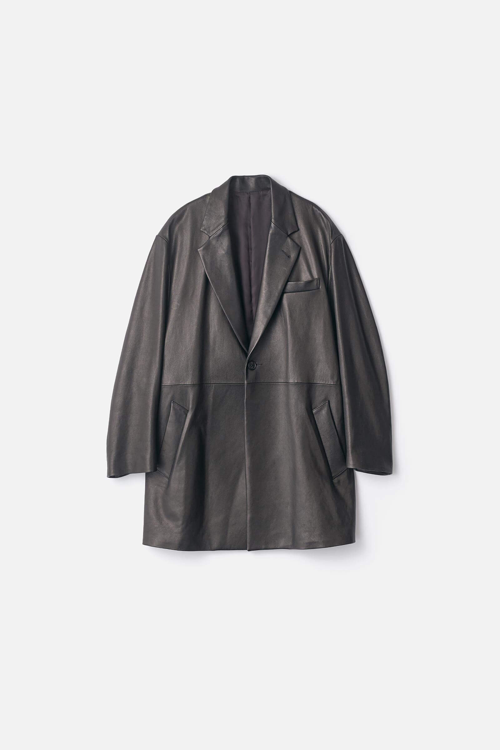 【正規品】Stein LEATHER HALF COAT Sサイズ stein / シュタイン】LEATHER HALF COAT - BLACK | 公式通販サイト