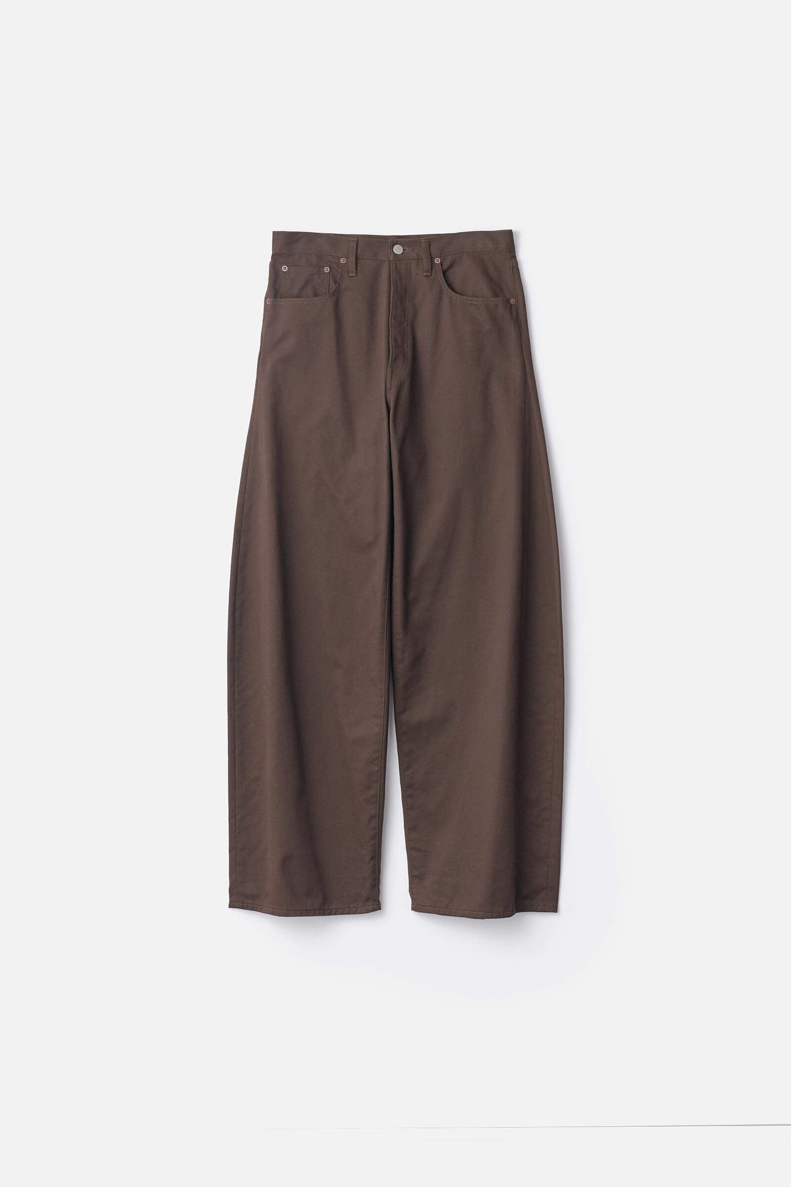 DEFORMATION WIDE COTTON PANTS