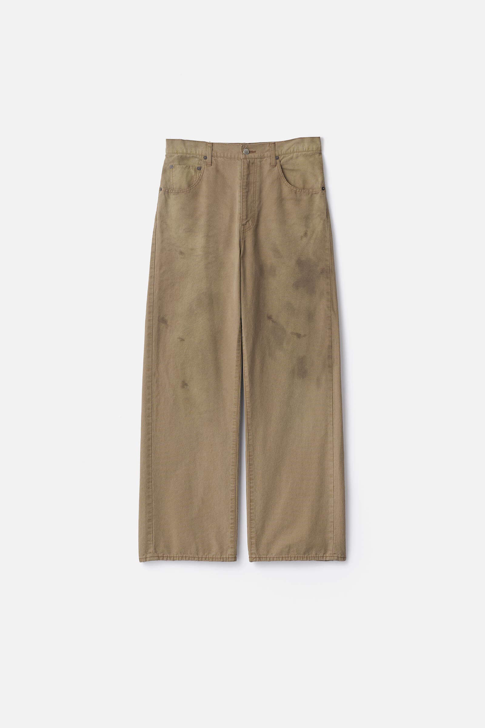 SULFUR DYED OXFORD VINTAGE WIDE PANTS