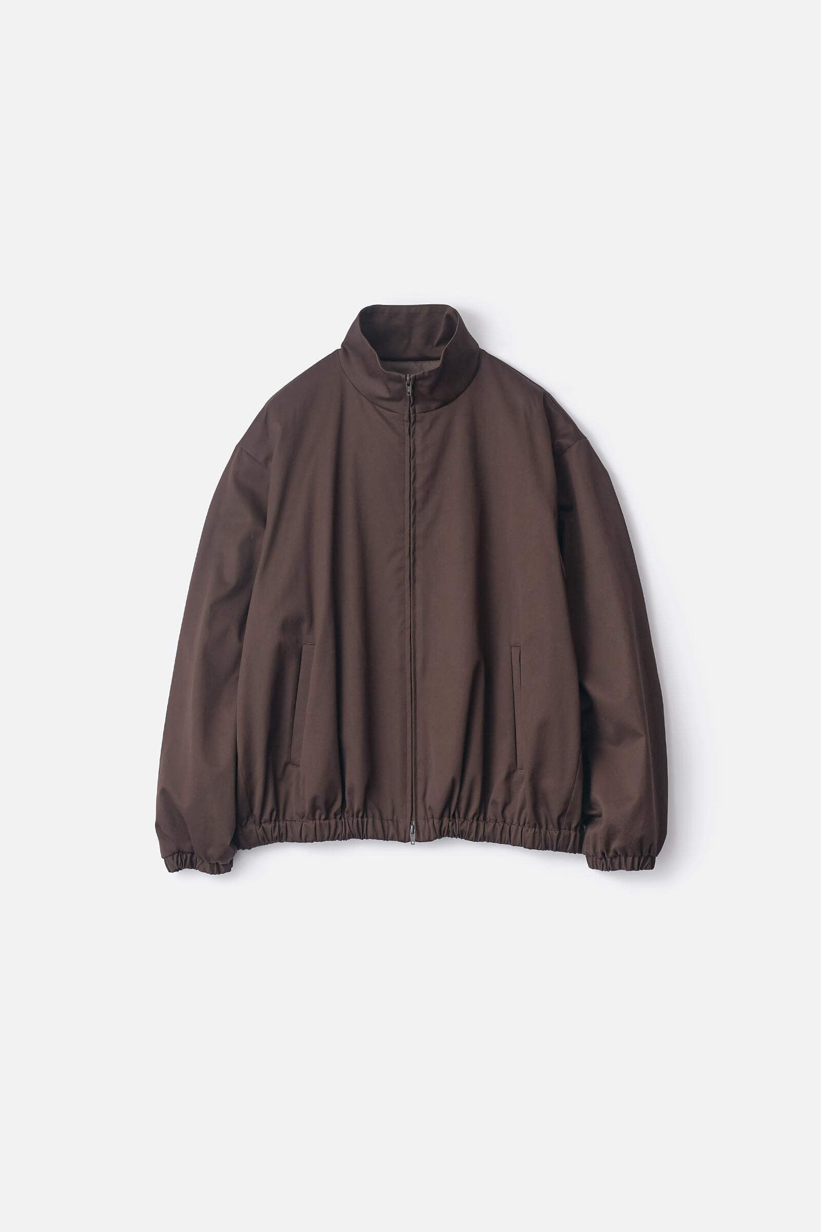 COTTON SATIN SHIRRED LIGHT ZIP JACKET – ssstein
