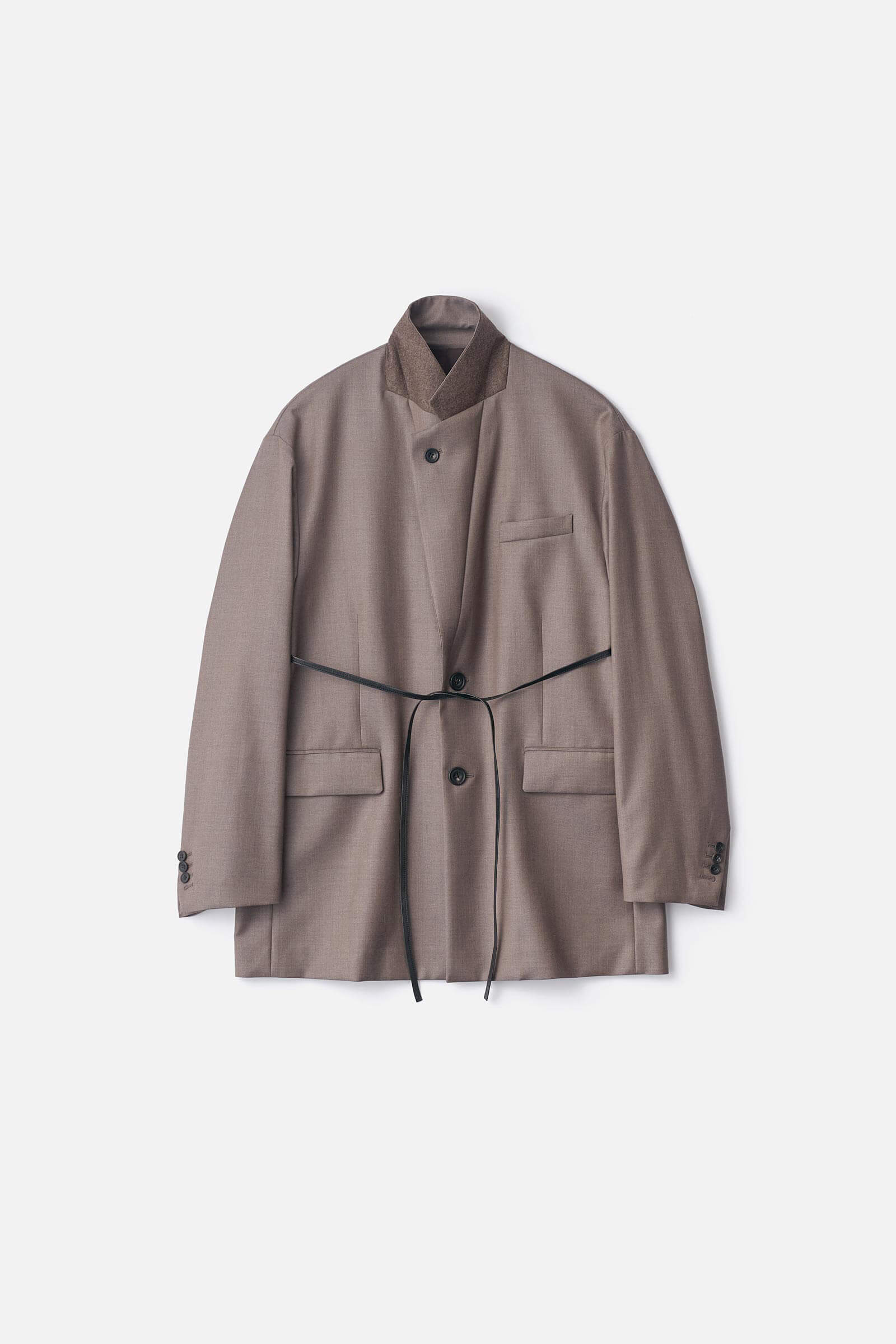 EXTRA FINE WOOL OVERSIZED SINGLE BREAST LONG JACKET