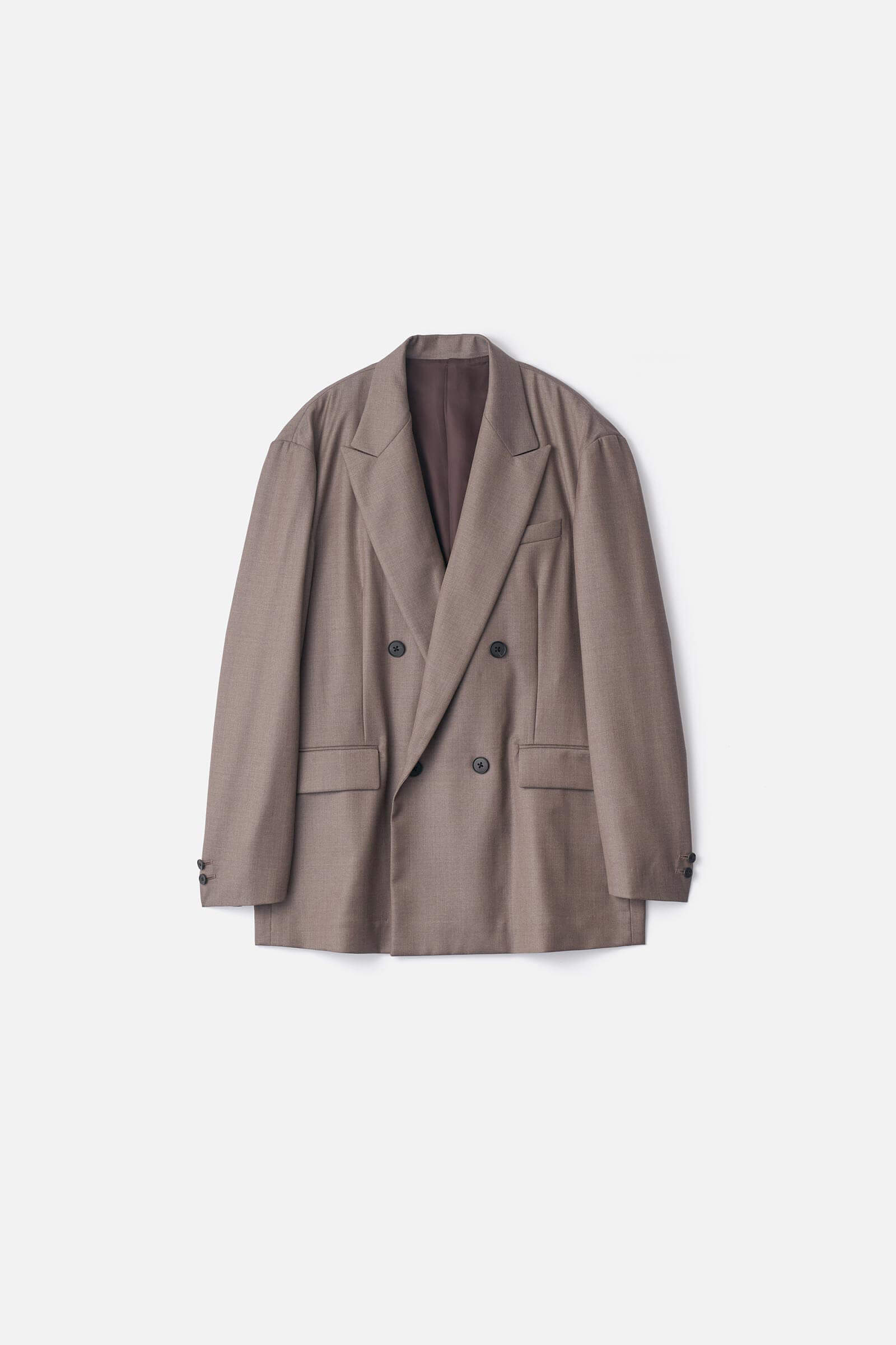 EXTRA FINE WOOL DOUBLE BREASTED BLAZER